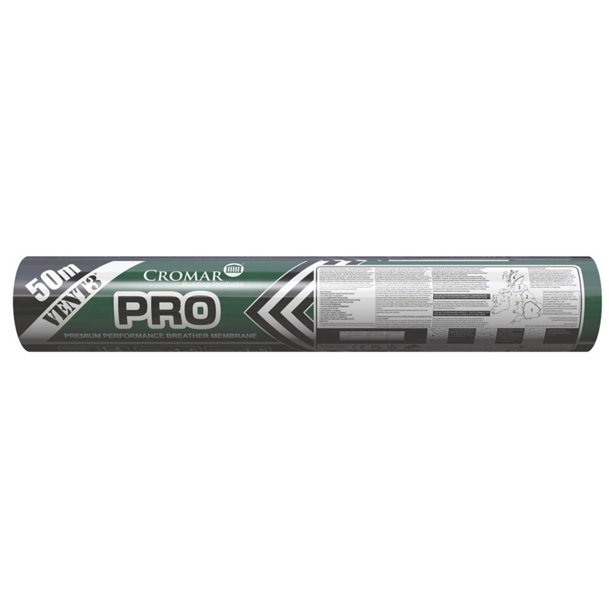 Cromar Roofing Membrane Vent3PRO Waterproof Light Green Breathable 50x1m - Image 2