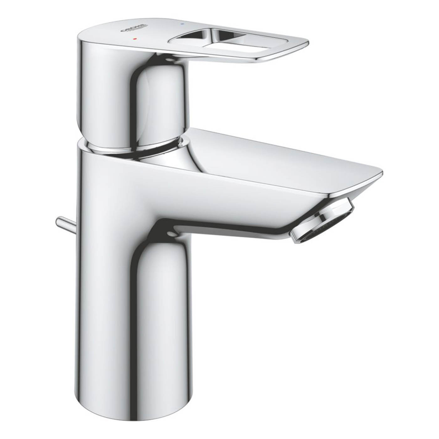 Grohe Basin Mixer Tap Mono Chrome 162mm Single Lever With Pop-Up Waste Modern - Image 1