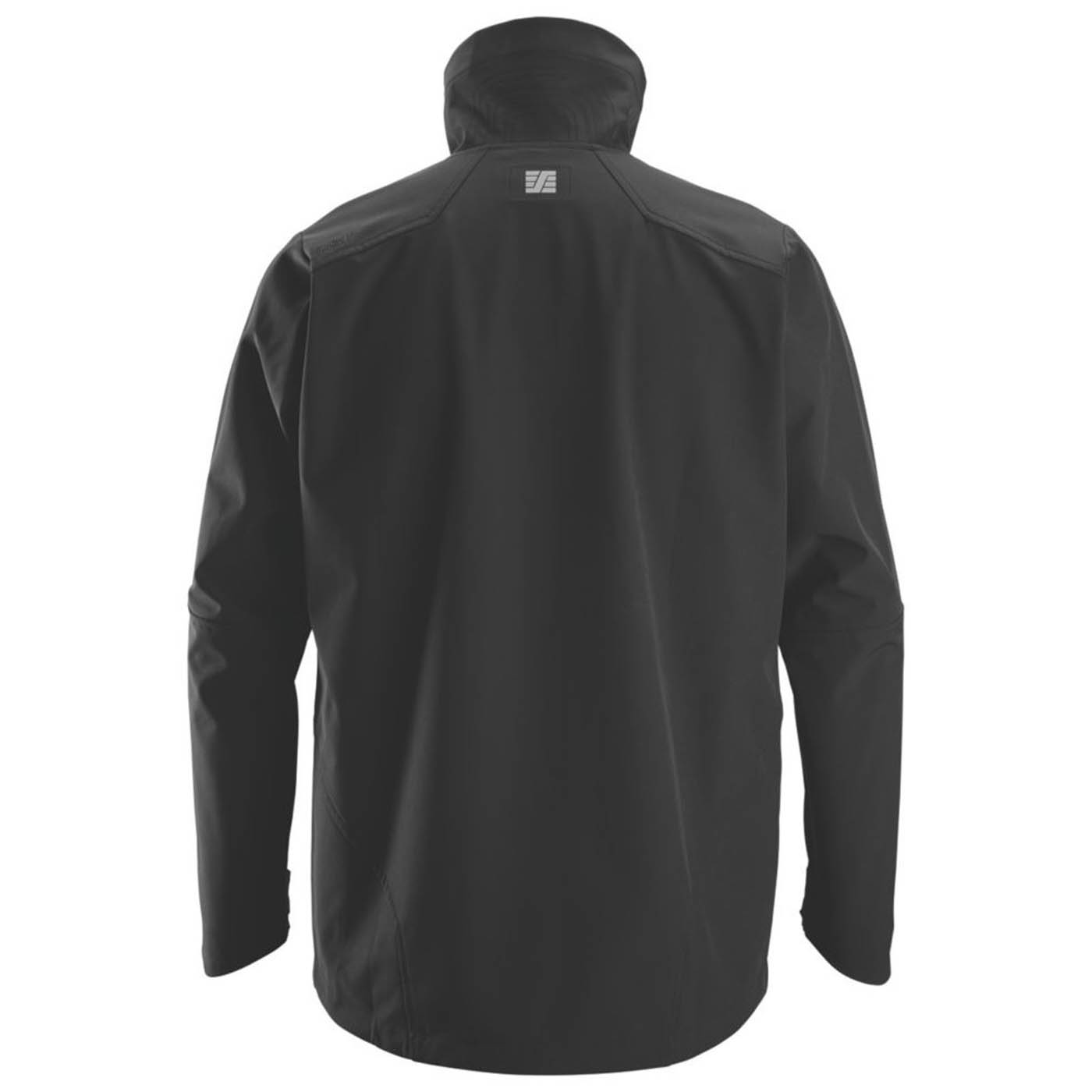 Snickers Work Jacket Soft Shell Mens Black Windproof Full Zip 2X Large 52" Chest - Image 2