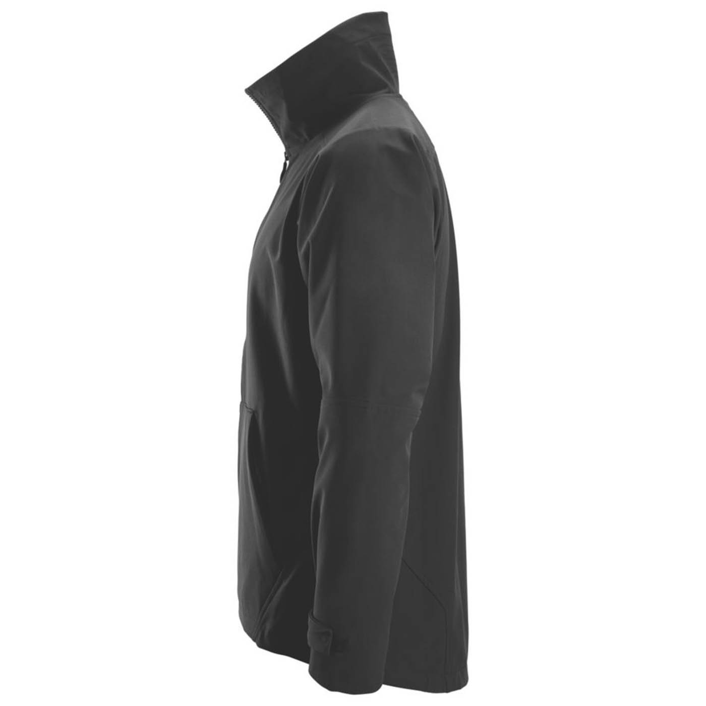 Snickers Work Jacket Soft Shell Mens Black Windproof Full Zip 2X Large 52" Chest - Image 3