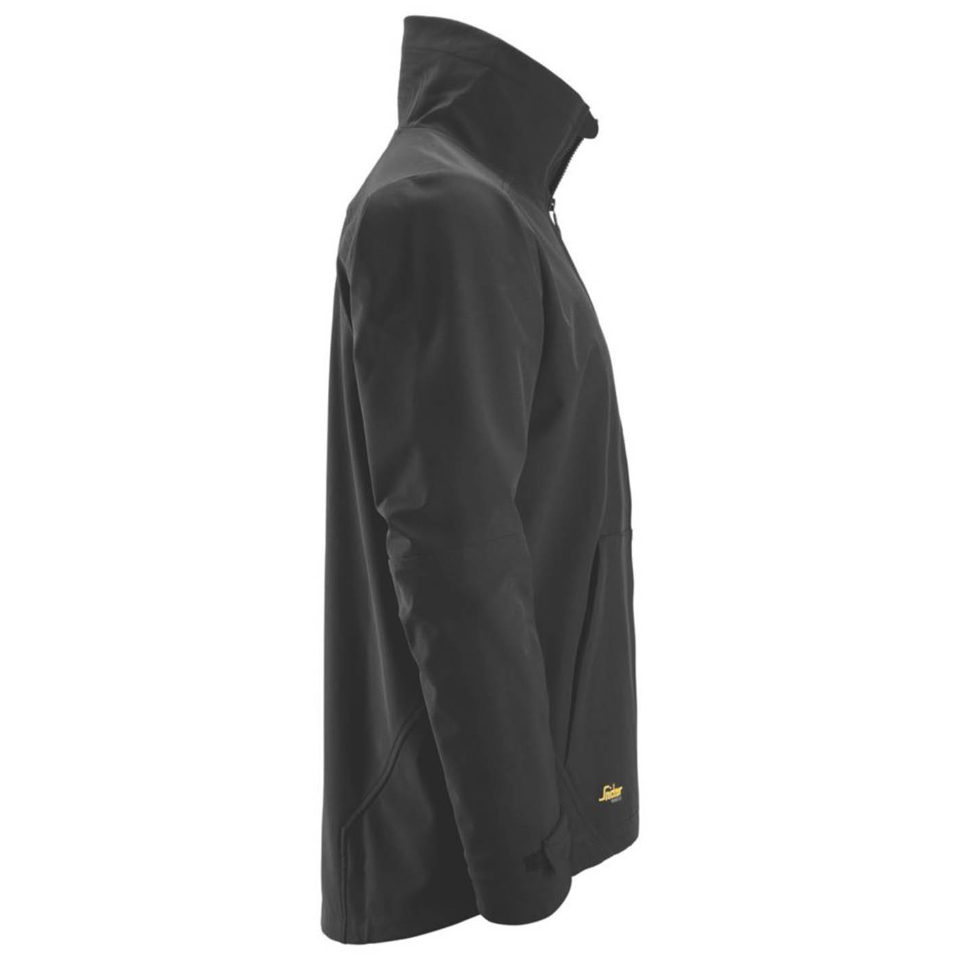 Snickers Work Jacket Soft Shell Mens Black Windproof Full Zip 2X Large 52" Chest - Image 4