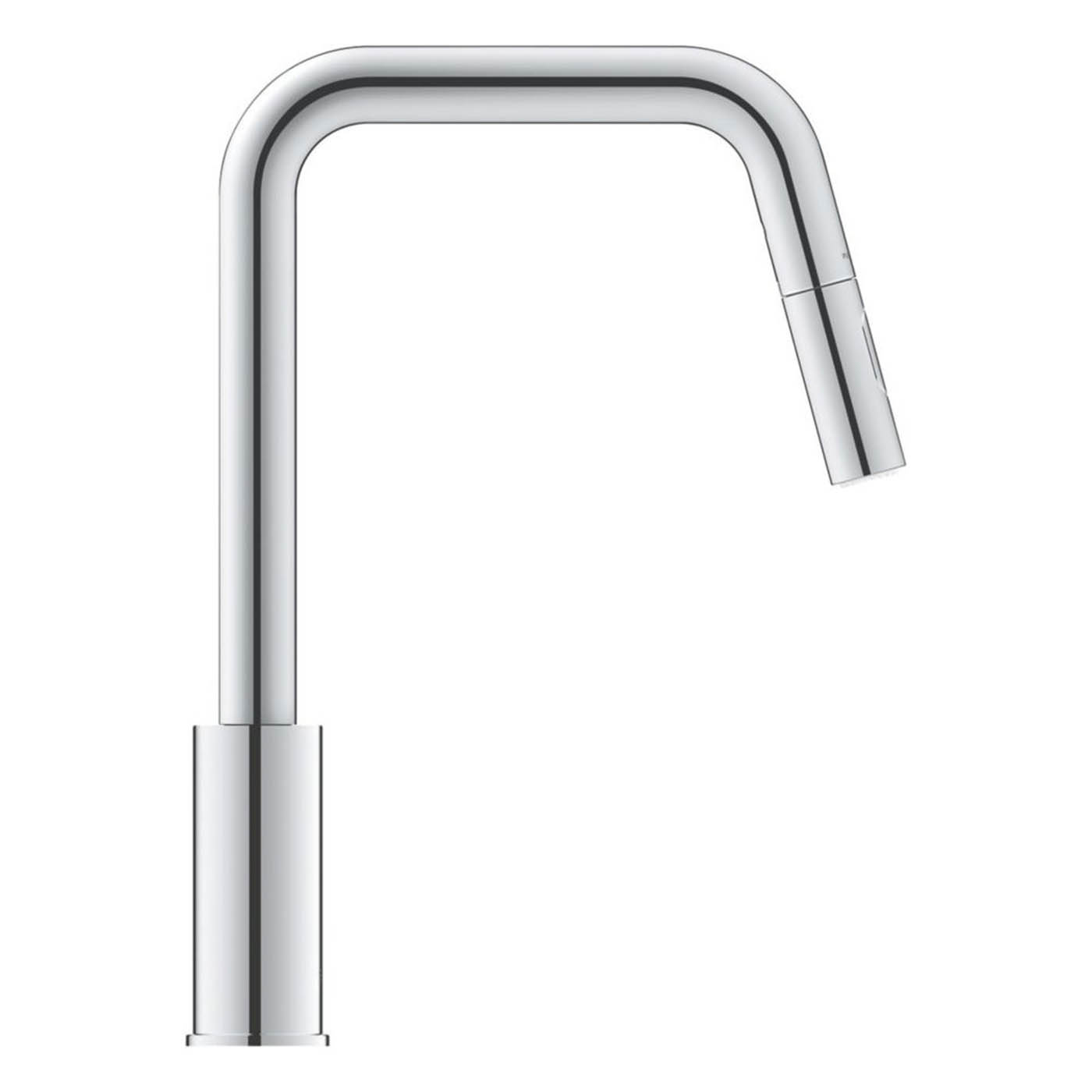 Grohe Kitchen Tap Mono Mixer Chrome Single Lever Pull Out Spout Modern Faucet - Image 2