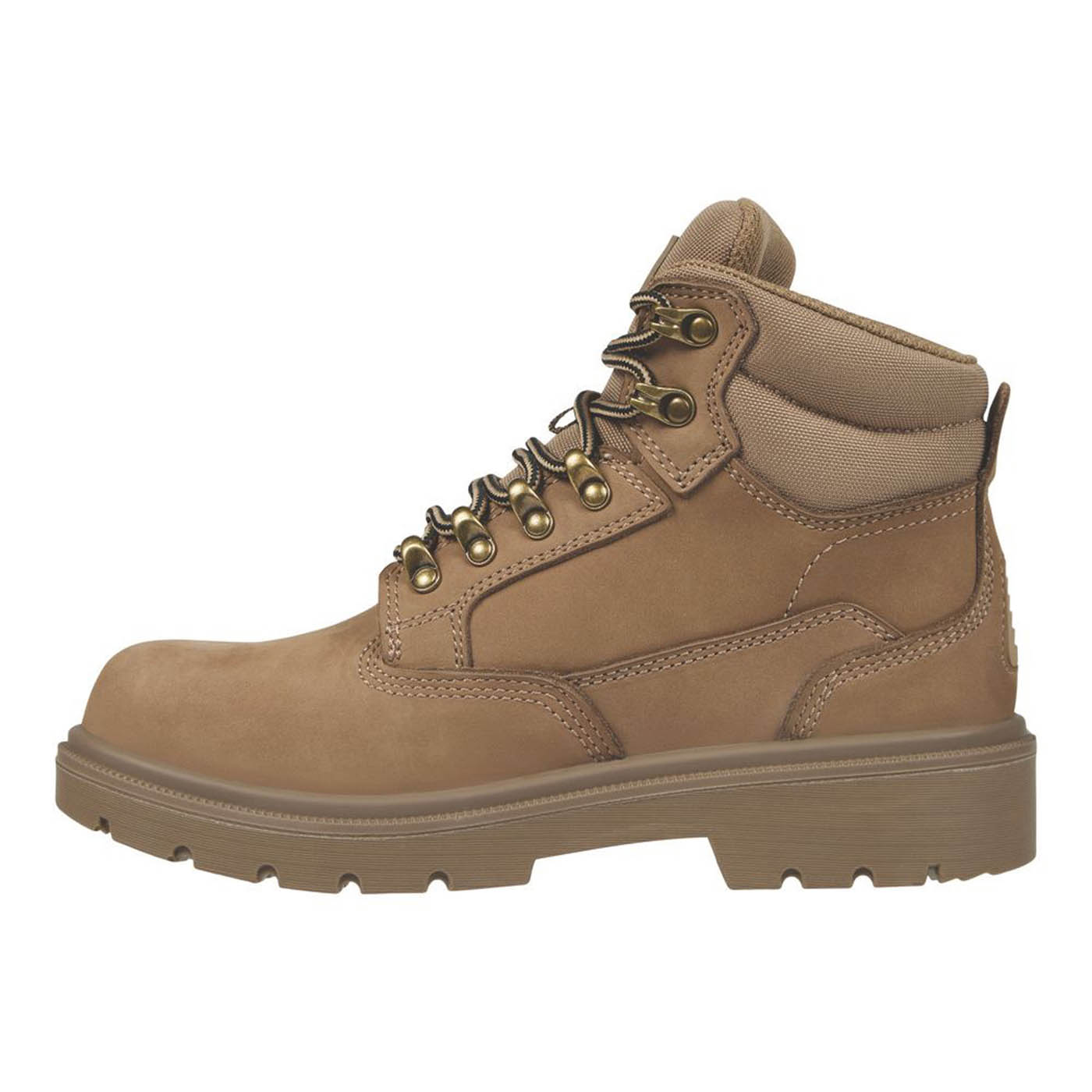 Site Womens Safety Boots Stone Nubuck Leather Steel Toe Cap Wide Fit Size 6 - Image 2