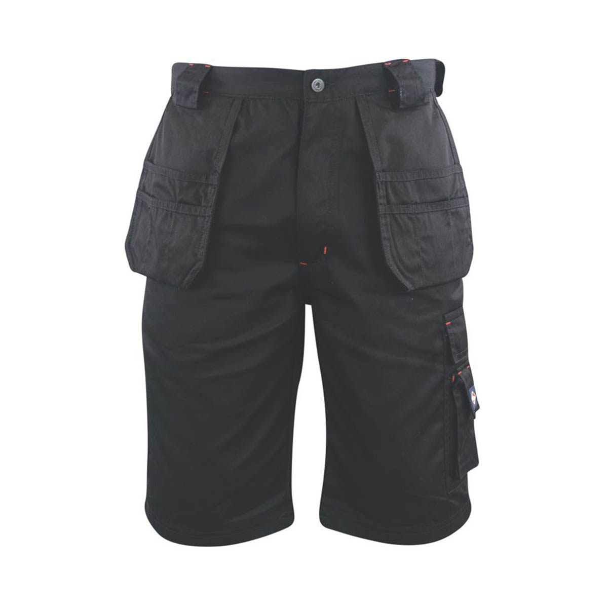 Lee Cooper Mens Work Shorts LCSHO810 Cargo Holster Lightweight Black 42" W - Image 1