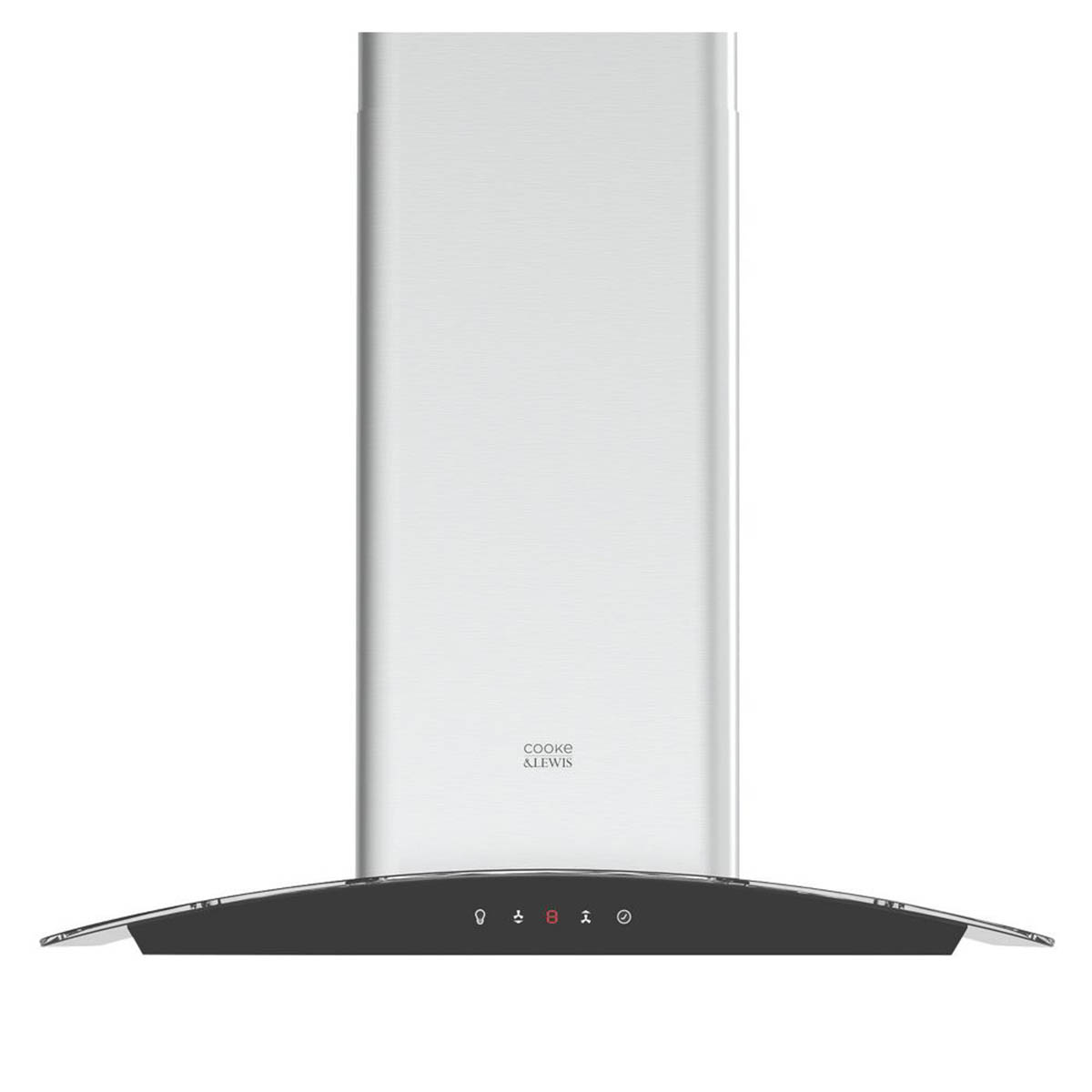 Cooke & Lewis Hob Hood Splashback 3 In 1 Black Glass 56cm Ceramic Curved 4 Zone - Image 4