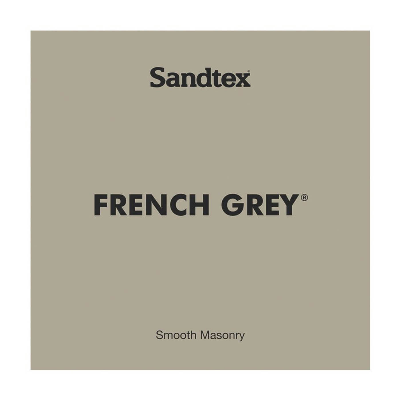 Sandtex Masonry Paint Ultra Smooth French Grey Outdoor Breathable Waterproof 5L - Image 3