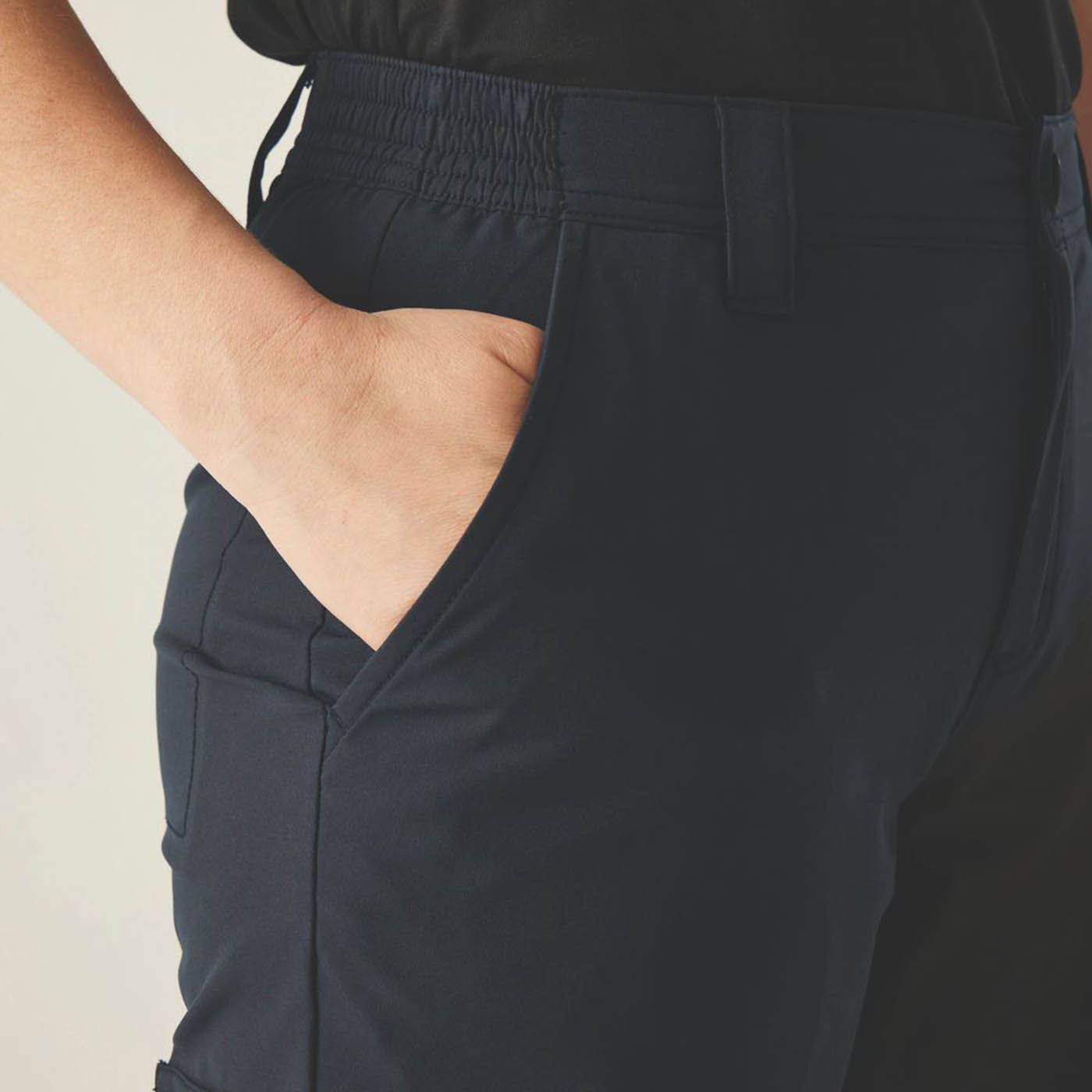 Regatta Work Trousers Womens Regular Fit Navy Multi Pockets Cargo Size 10 29L - Image 3