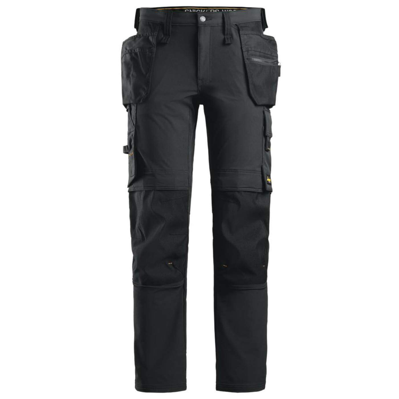 Snickers Work Trousers 6271 Stretch 14 Pockets Black Slim Breathable 35" W 32" L - Image 1
