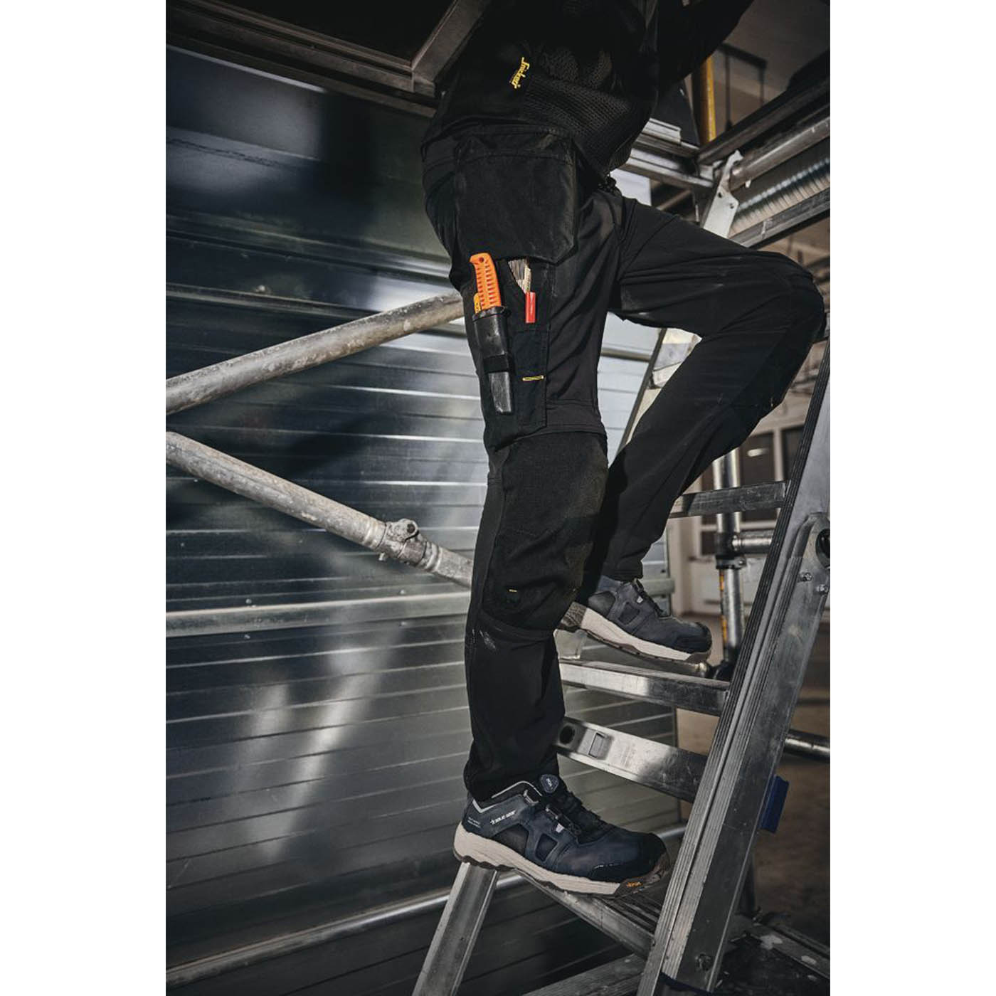 Snickers Work Trousers 6271 Stretch 14 Pockets Black Slim Breathable 35" W 32" L - Image 6