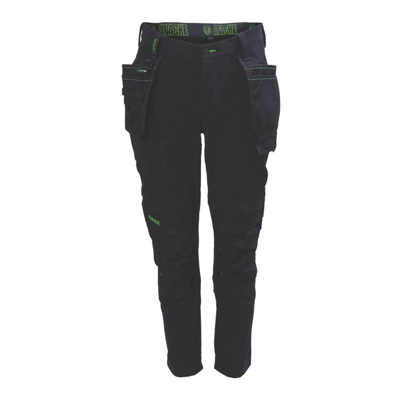 Apache Calgary Stretch Trouser Black 40" W 29" L - Image 2