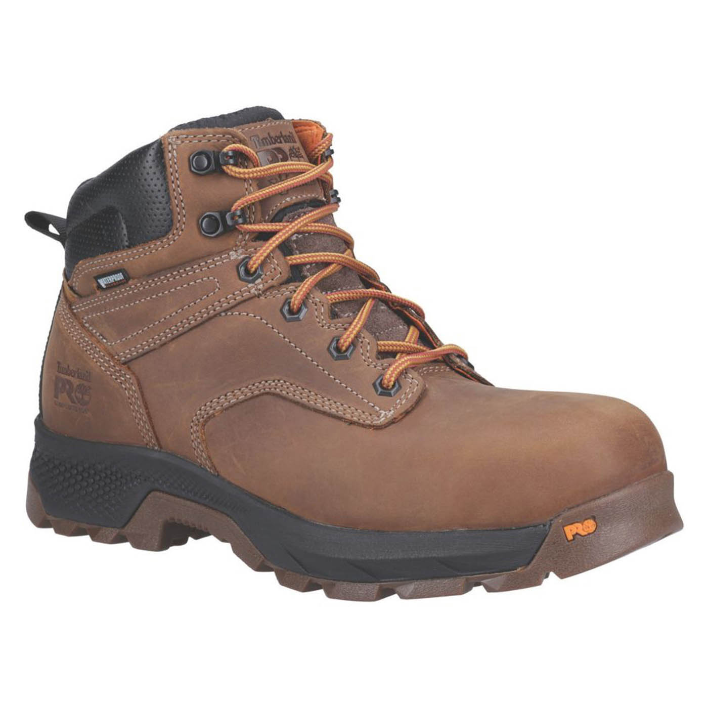 Timberland Safety Boots Mens Standard Fit Brown Waterproof Composite Toe Size 9 - Image 1