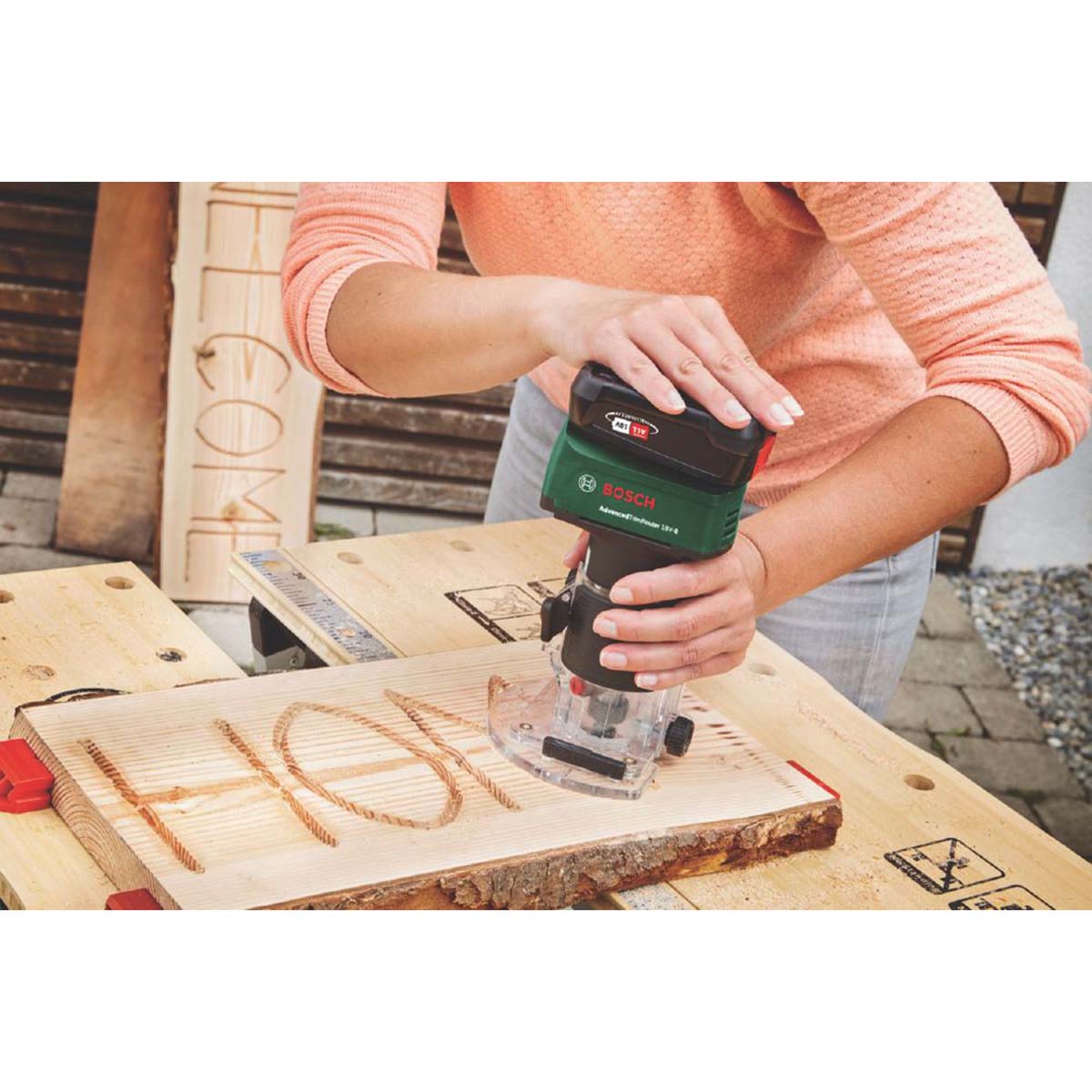 Bosch Trimmer Router Cordless 18V AdvancedTrimRouter 8mm Woodworking Body Only - Image 3