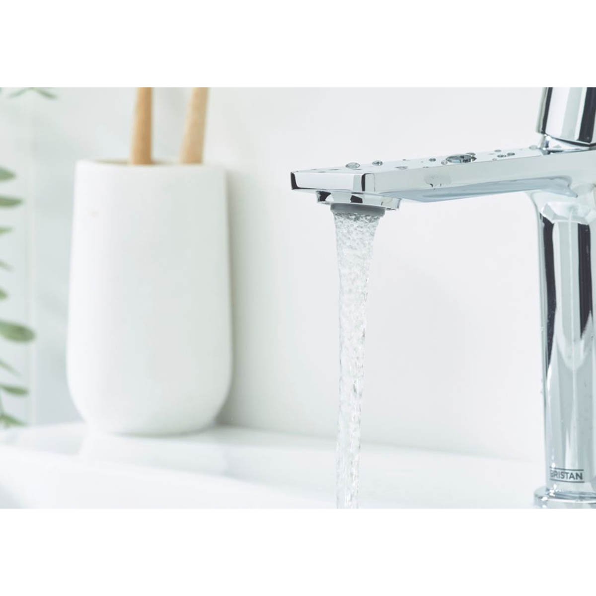 Bristan Bathroom Basin Tap Mono Mixer Chrome Single Lever Clicker Waste Faucet - Image 4