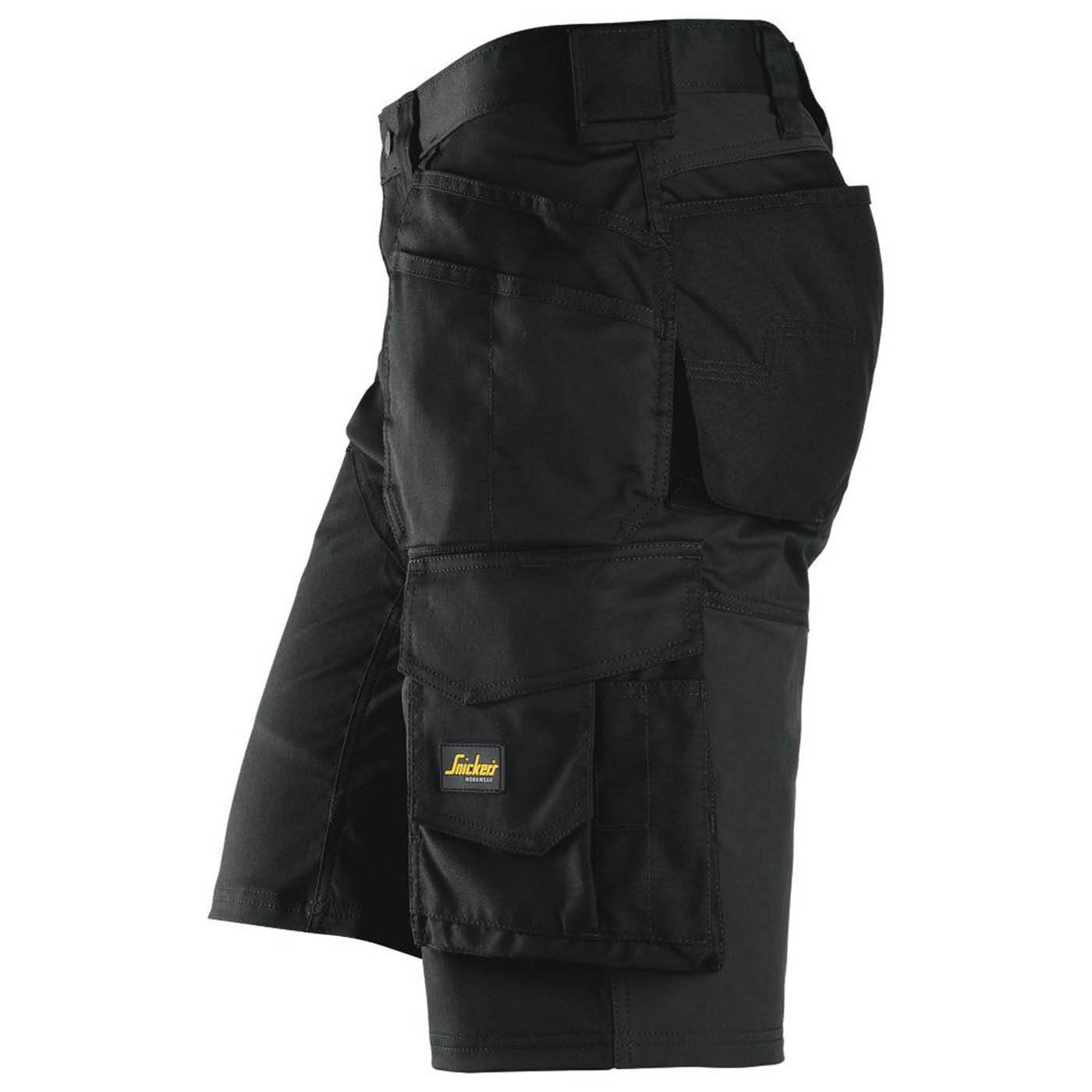 Snickers Work Shorts 6151 Mens Loose Fit Black Stretch Multi Pockets Cargo 35W - Image 4