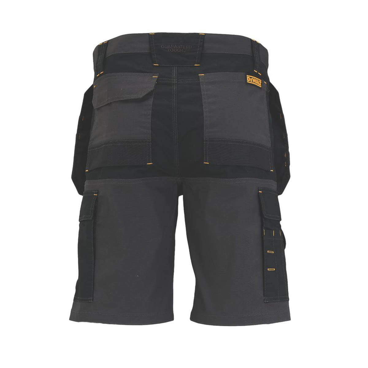 DeWalt Work Shorts Mens Regular Fit Grey Black Multi Pocket Cargo Workwear 34"W - Image 2
