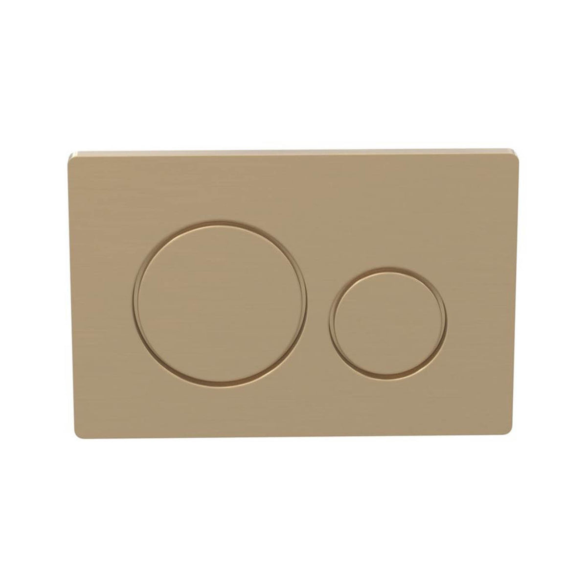Dual Flushing Plate Brushed Brass Round Water Saving Low Volume Flush Clip On - Image 2