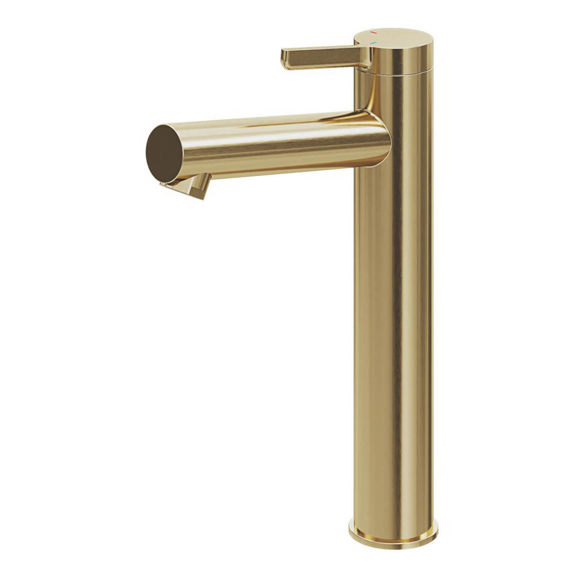Swirl Bathroom Basin Tap Mono Mixer Brass Tall Single Lever Modern Faucet - Image 1
