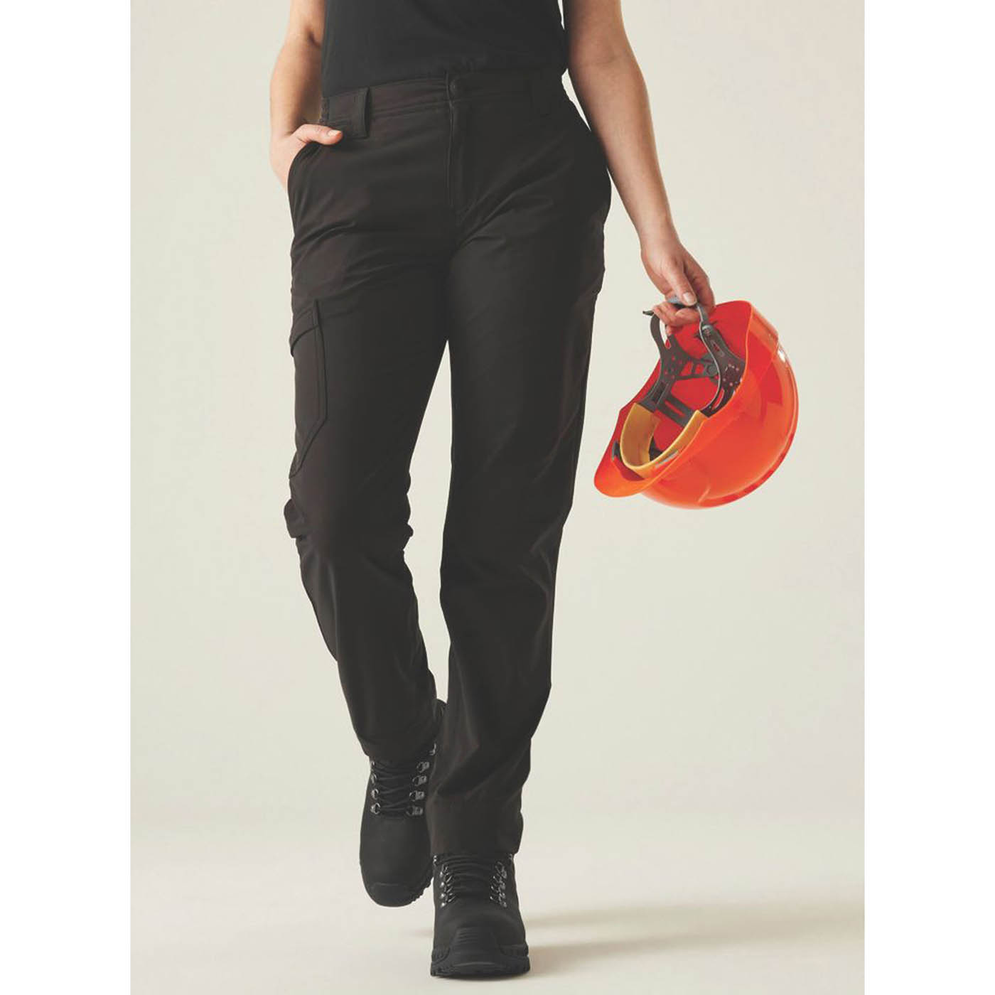 Regatta Work Trousers Womens Regular Fit Black Multi Pockets Size 10 31in L - Image 2