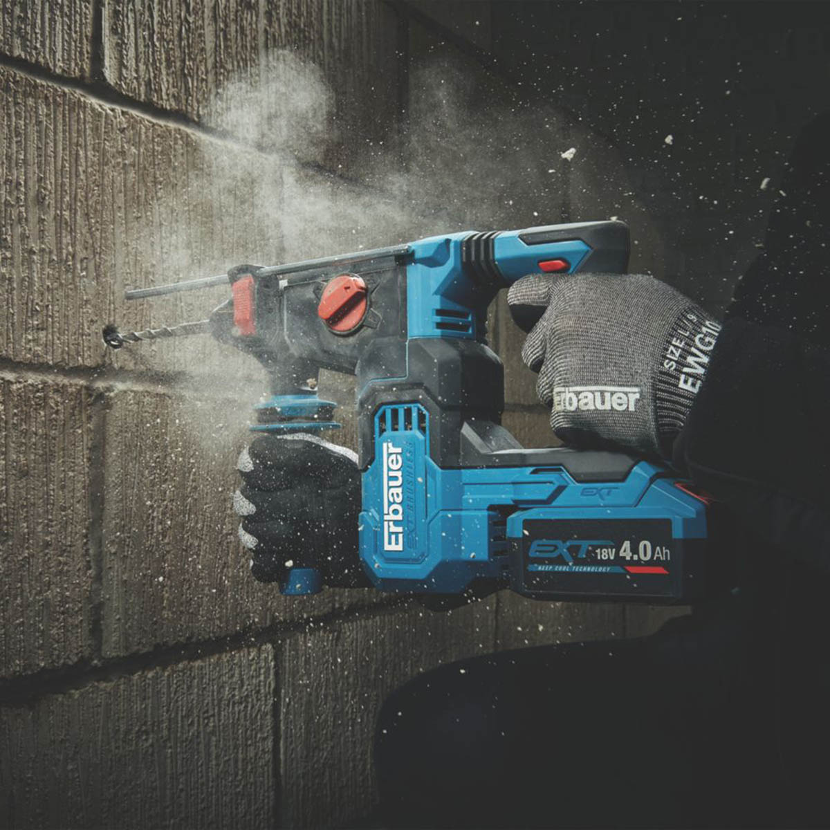 Erbauer SDS Plus Drill 18V Li-Ion ERI1078SDS Brushless Variable Speed Body Only - Image 4