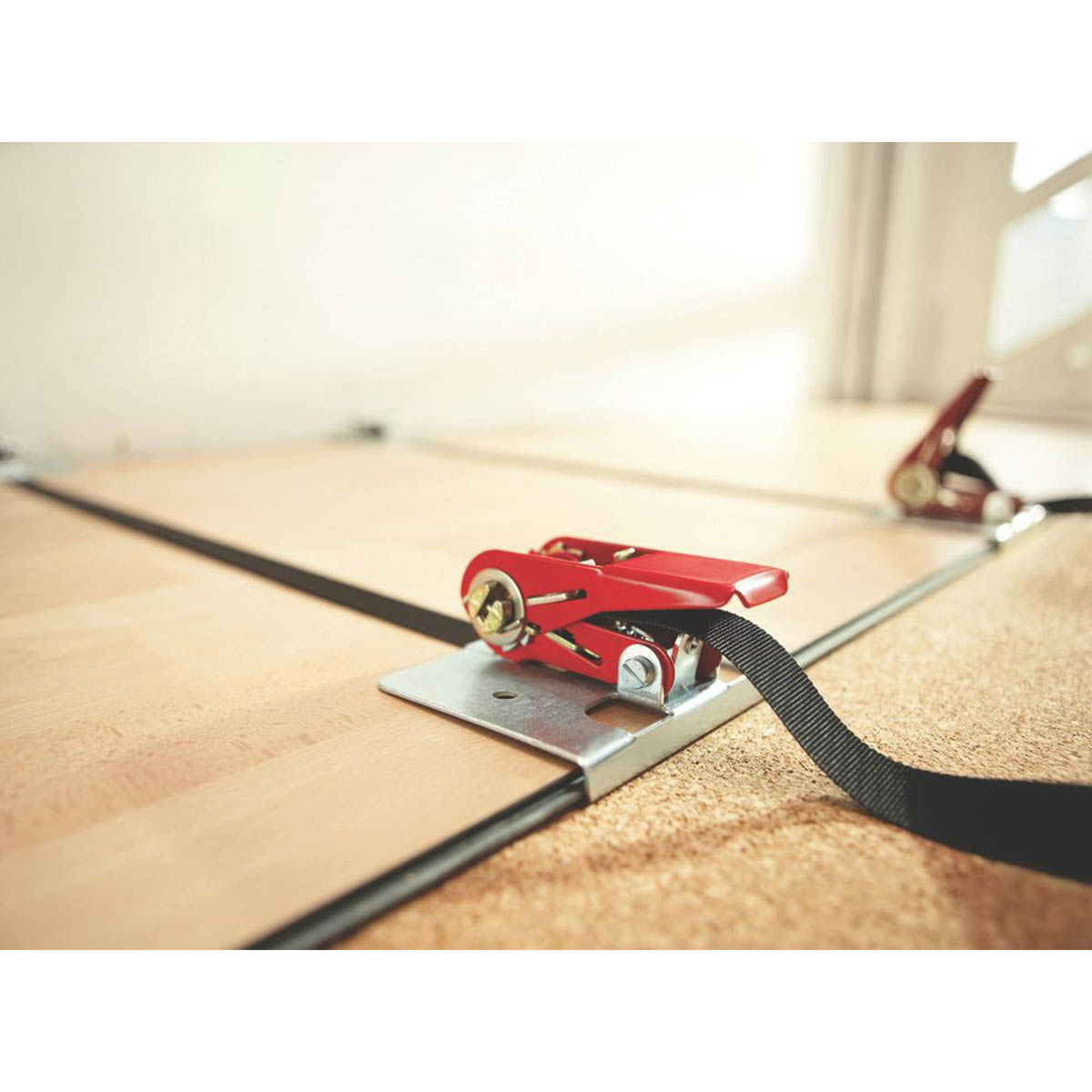 Bessey Flooring Tension Straps Laminate Parquet Floors Durable Nylon 4.2m - Image 2