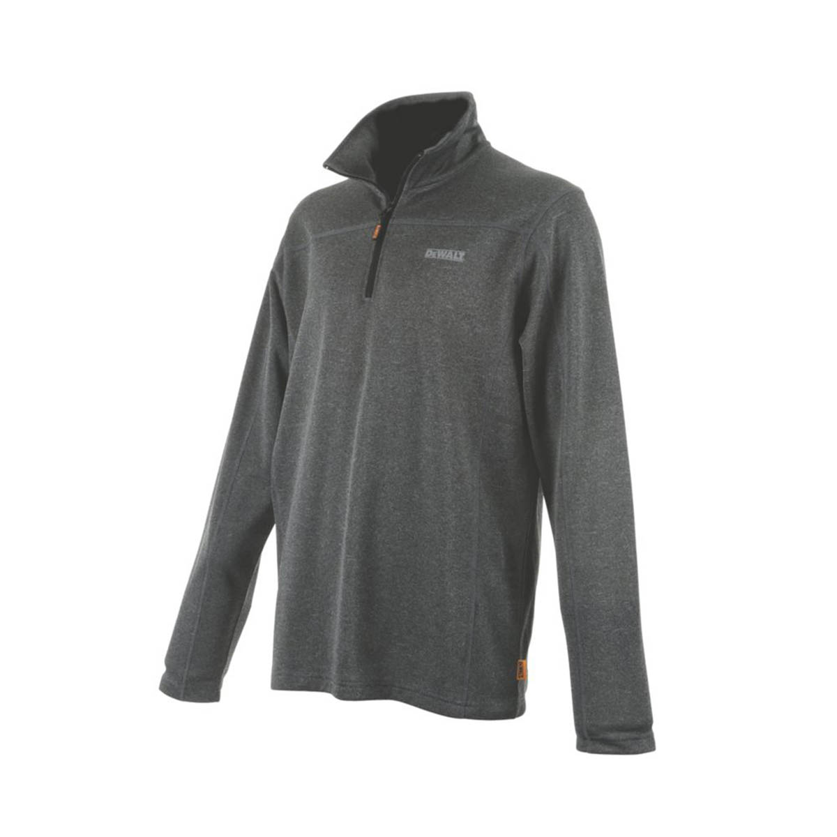 DeWalt Mens Work Top Grey Sweatshirt Mid Layer Quarter Zip Through Large 46" - Image 1