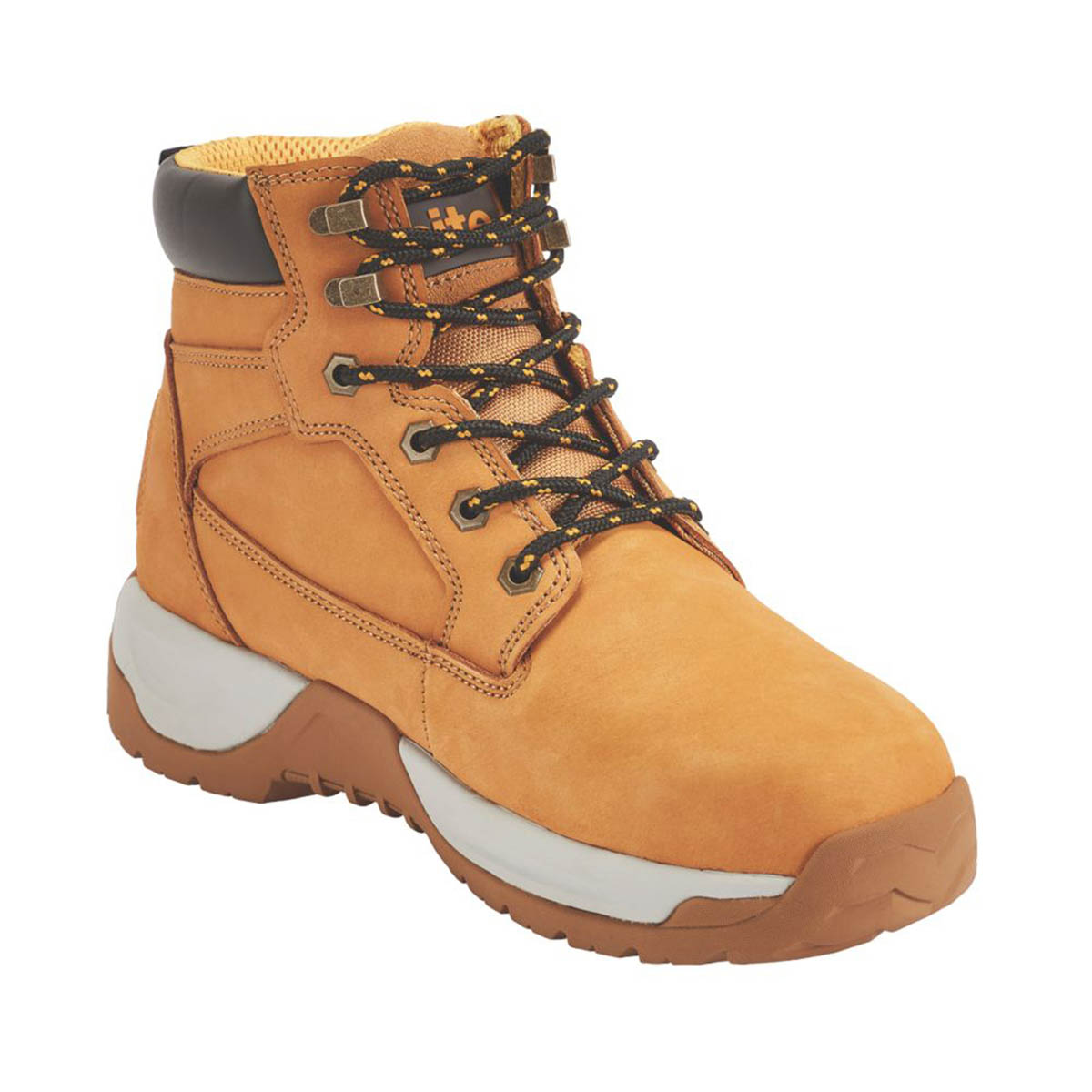 Site Mens Safety Boots Tan Yellow Steel Toe Comfort Ankle Lace Up Size 9 - Image 6