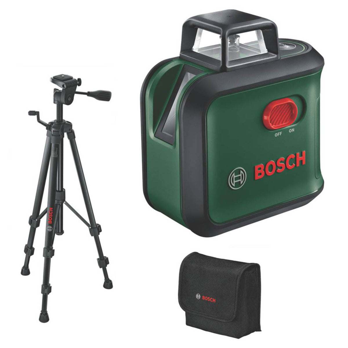 Bosch Laser Level With Tripod Green Self Levelling Cross Line 24m Indoor - Image 1