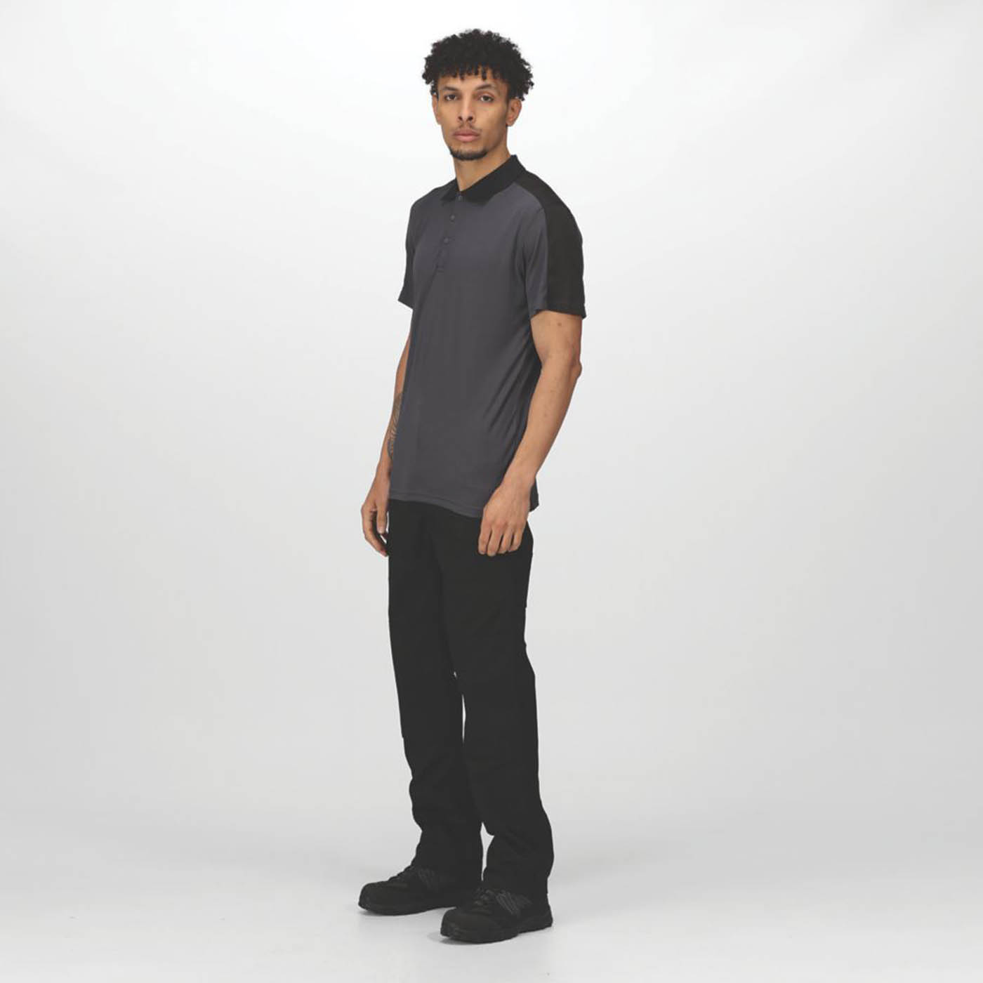 Regatta Work Trousers Mens Pro Cargo Classic Fit Black Multi Pockets 46W 33L - Image 5
