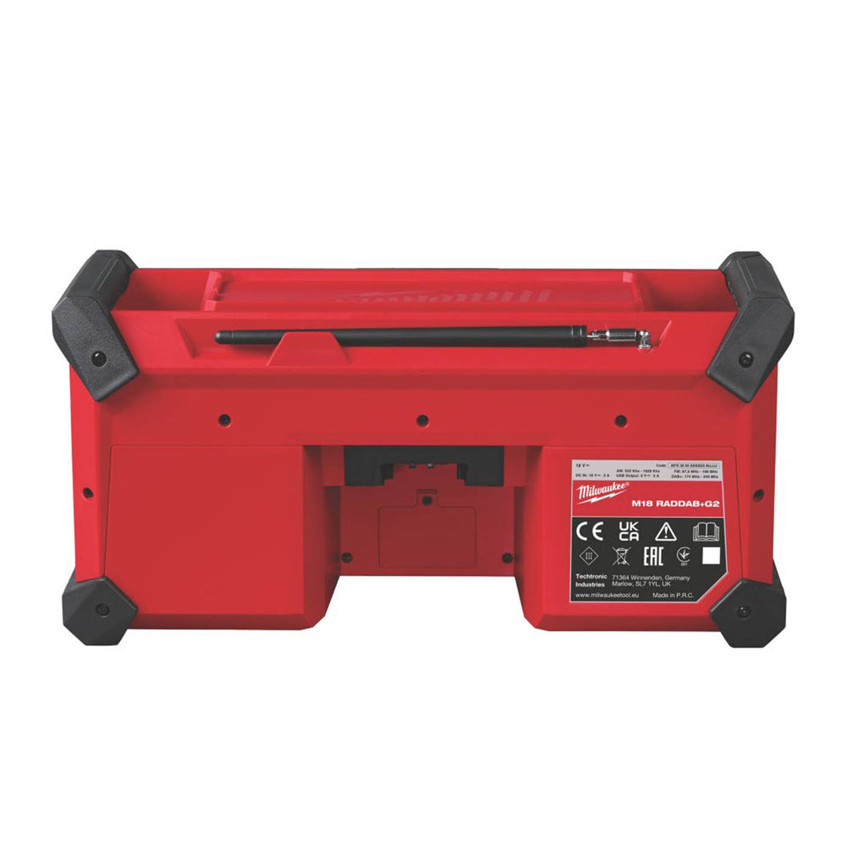 Milwaukee Site Radio Cordless 18V Li-Ion M18RADDAB+G2-0 Dual Speakers Body Only - Image 6