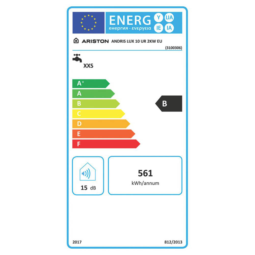 Ariston Undersink Water Heater Electric Andris Lux 10L IPX1 White Compact 2kW - Image 5