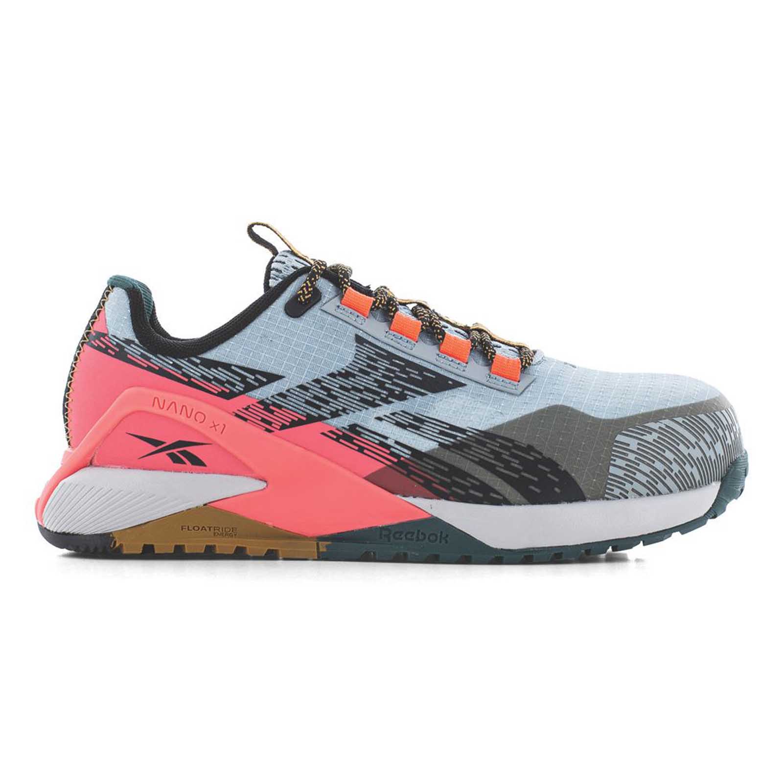 Reebok Safety Trainers Womens Wide Fit Grey Pink Metal Free Composite Toe Size 8 - Image 2