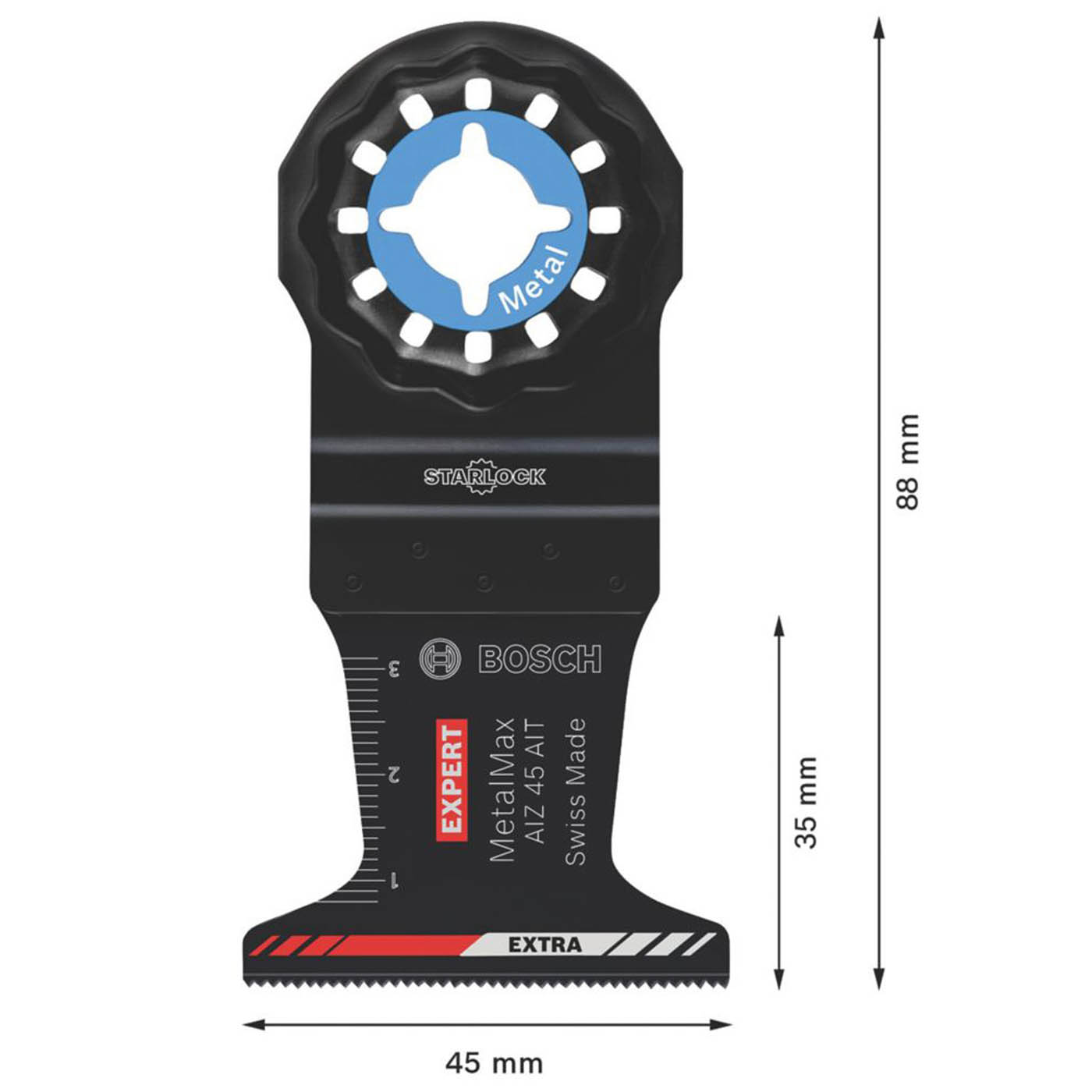 Bosch Expert Plunge Cutting Blade Multitool MetalMax AIZ 45 AIT Steel 45mm - Image 4