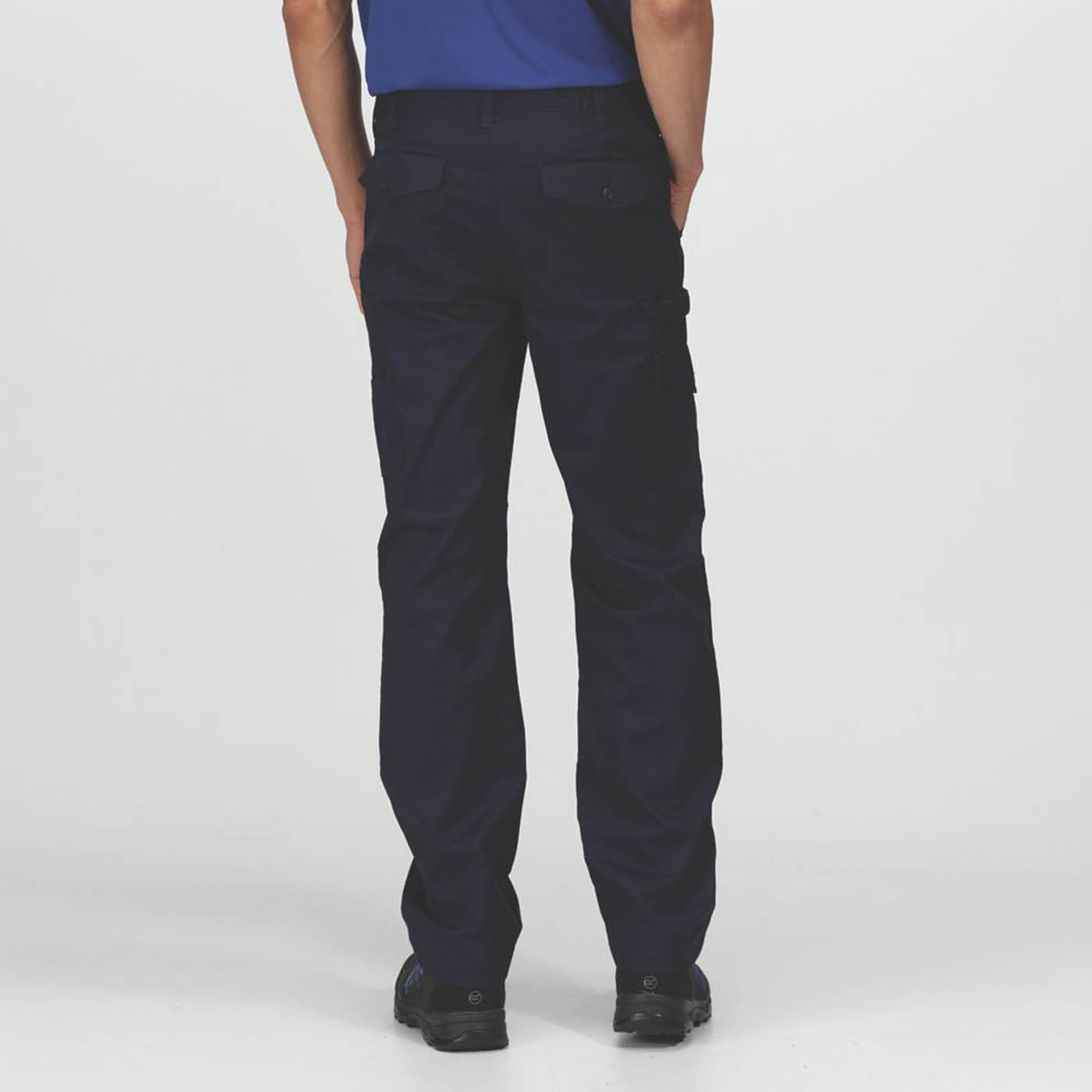 Regatta Work Trousers Mens Pro Cargo Classic Fit Navy Multi Pockets 30W 31L - Image 4