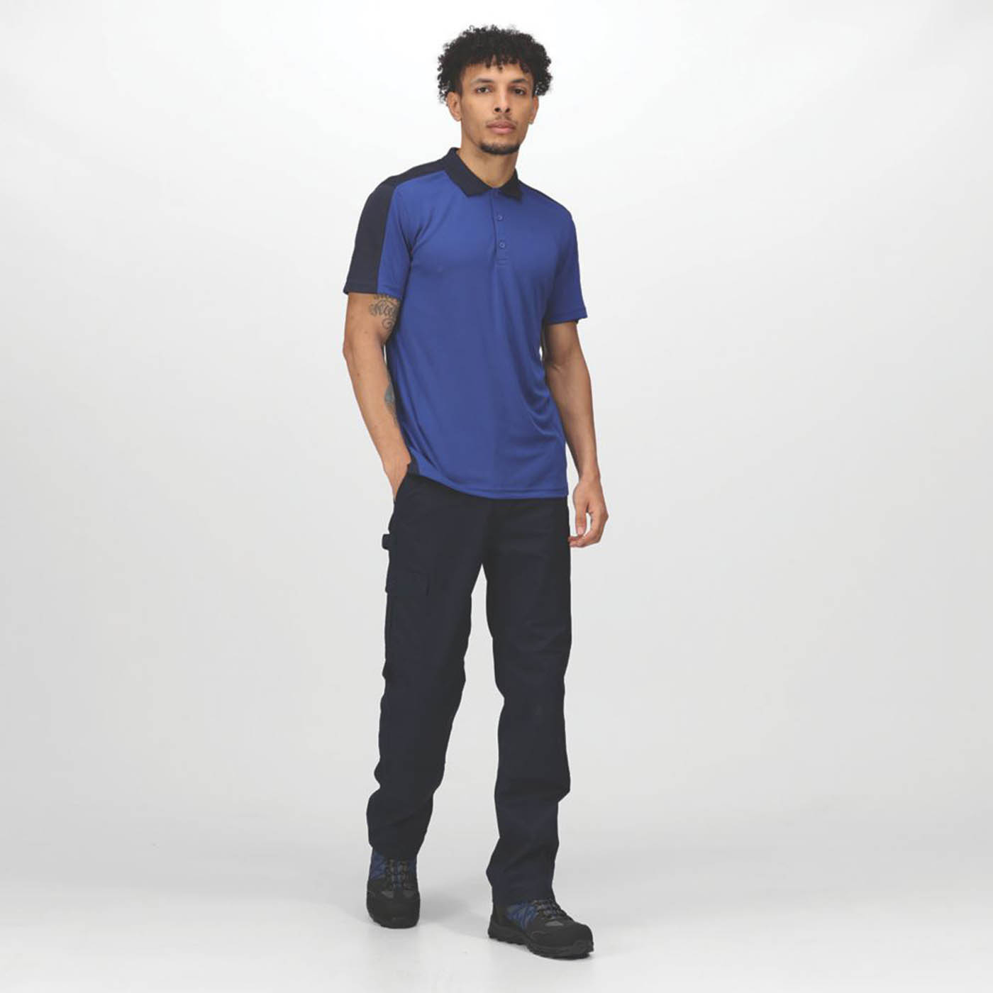 Regatta Work Trousers Mens Pro Cargo Classic Fit Navy Multi Pockets 30W 31L - Image 5