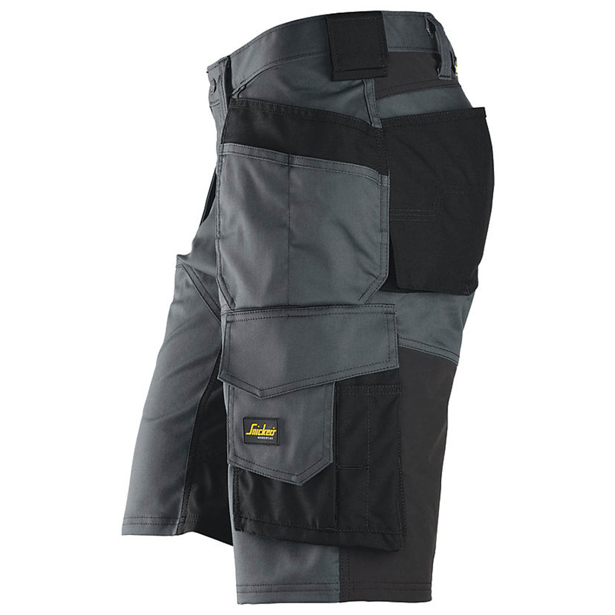 Snickers Work Shorts Mens Loose Fit Grey Black Stretch Multi Pockets Cargo 44W - Image 3