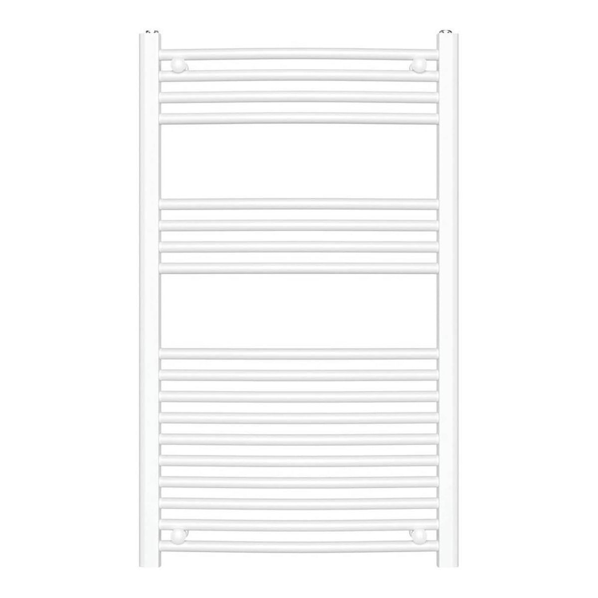 Flomasta Towel Rail Radiator White Curved Bathroom Warmer Ladder (H)100x(W)60cm - Image 2