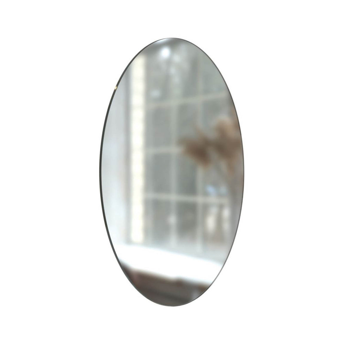Bathroom Mirror Plain Slim Profile Wall Mounted Modern 600mm x 10mm x 600mm - Image 2