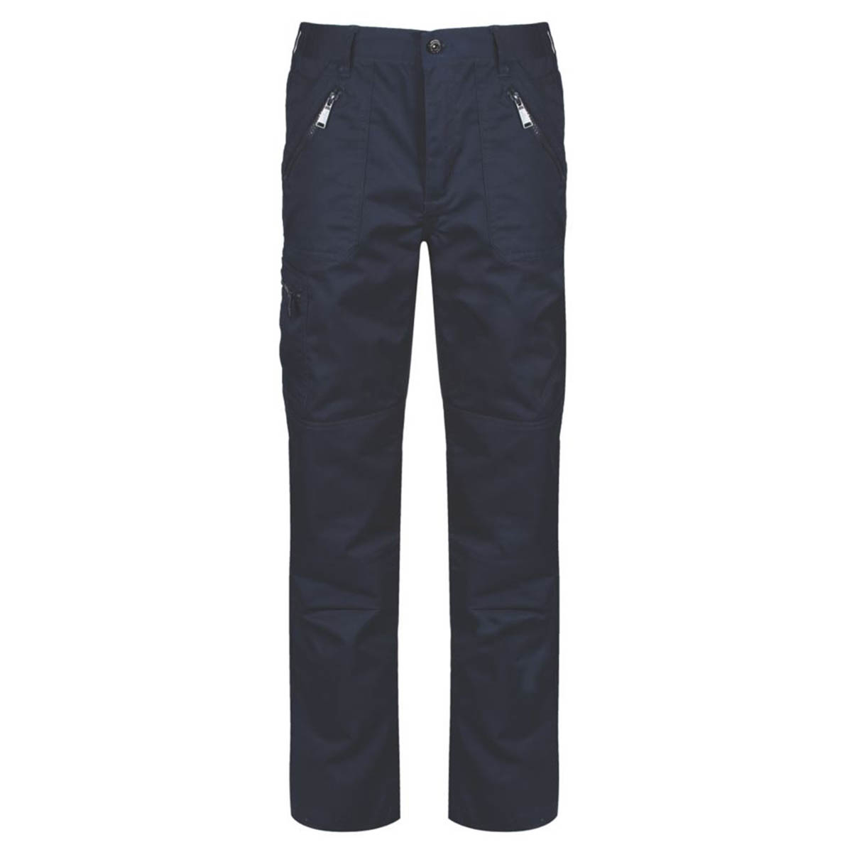 Regatta Mens Work Trousers Navy Classic Fit Multi Pockets Comfort 30" W 31" L - Image 1