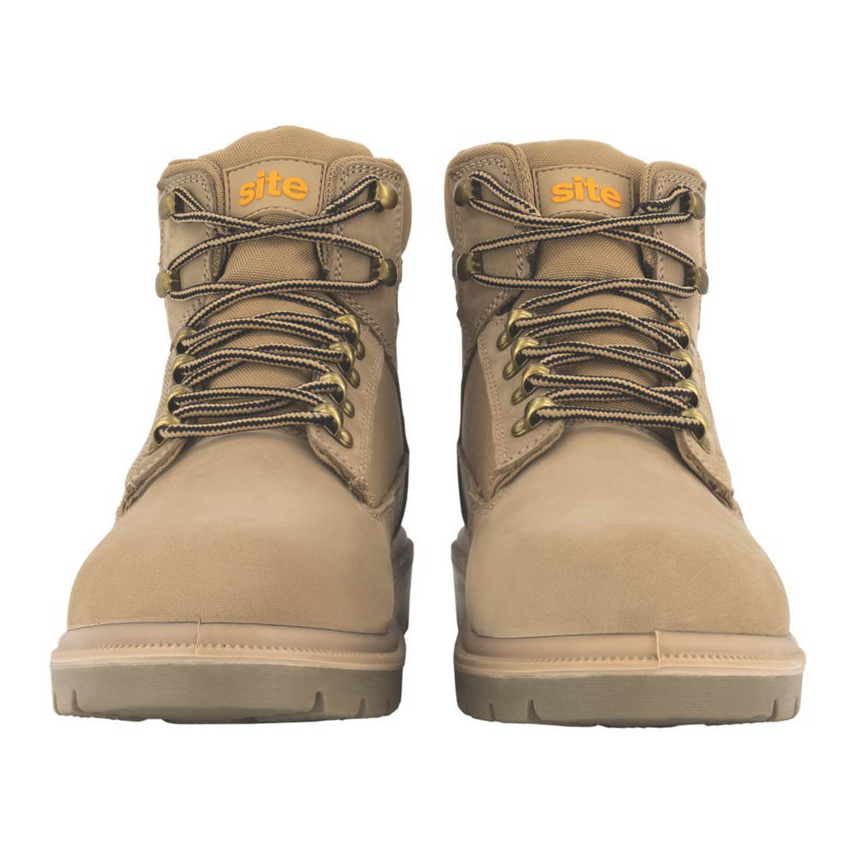 Site Safety Boots Mens Standard Fit Stone Leather Steel Toe Work Shoes Size 12 - Image 5