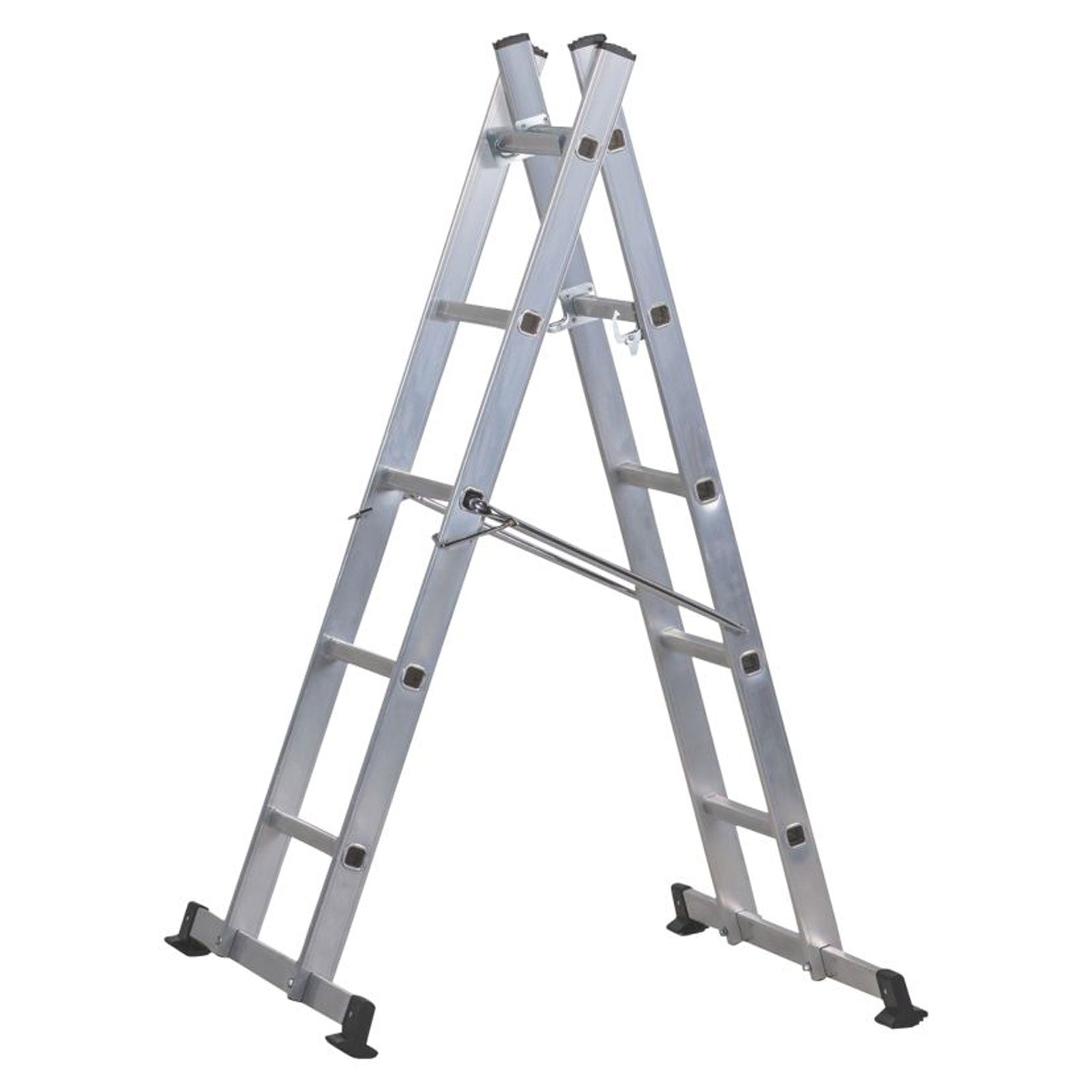 Werner Combination Stepladder With Platform 5 Way 3 Section Non-Slip 2.48m - Image 2