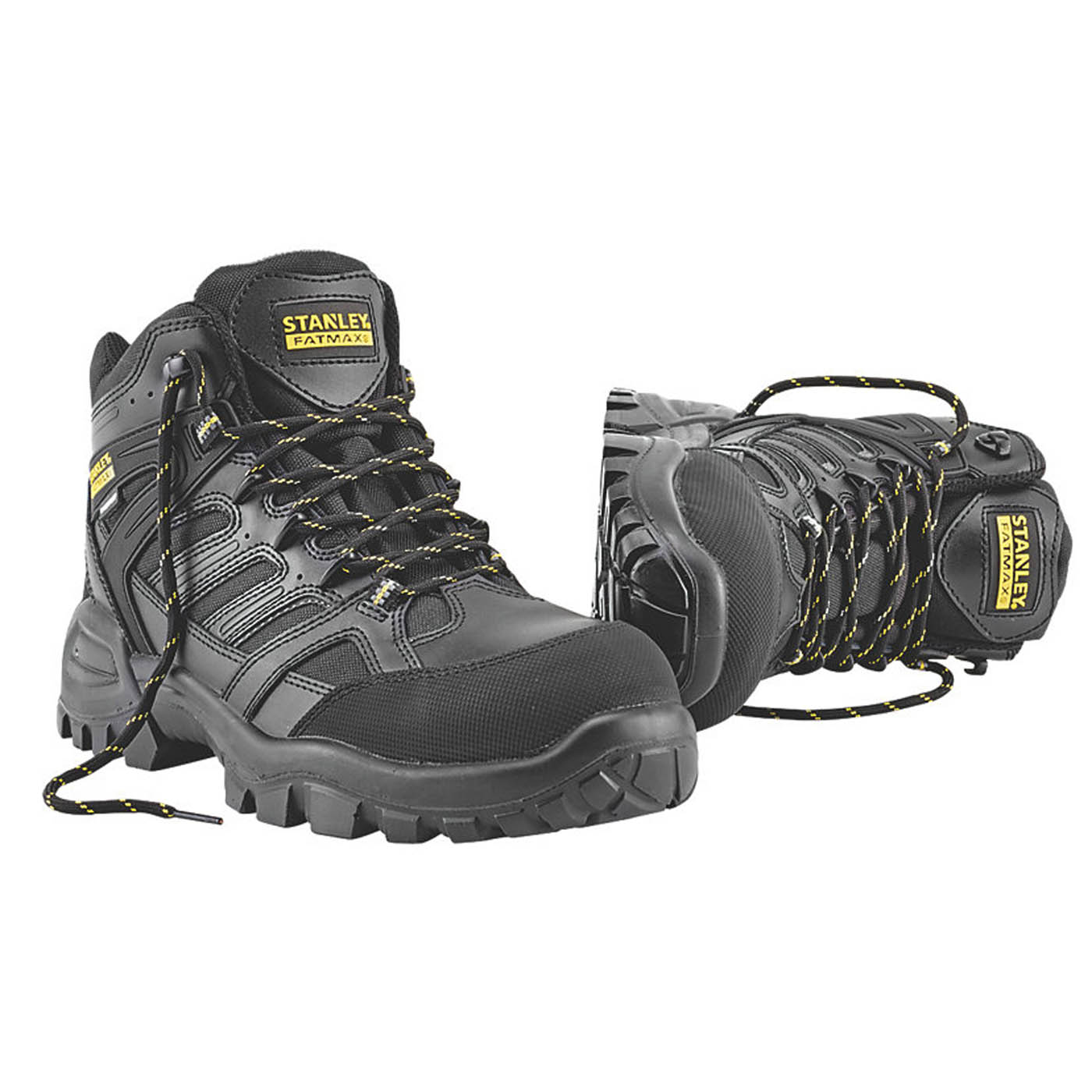 Stanley Safety Boots Mens Standard Fit Black Waterproof Steel Toe Size 10 - Image 1