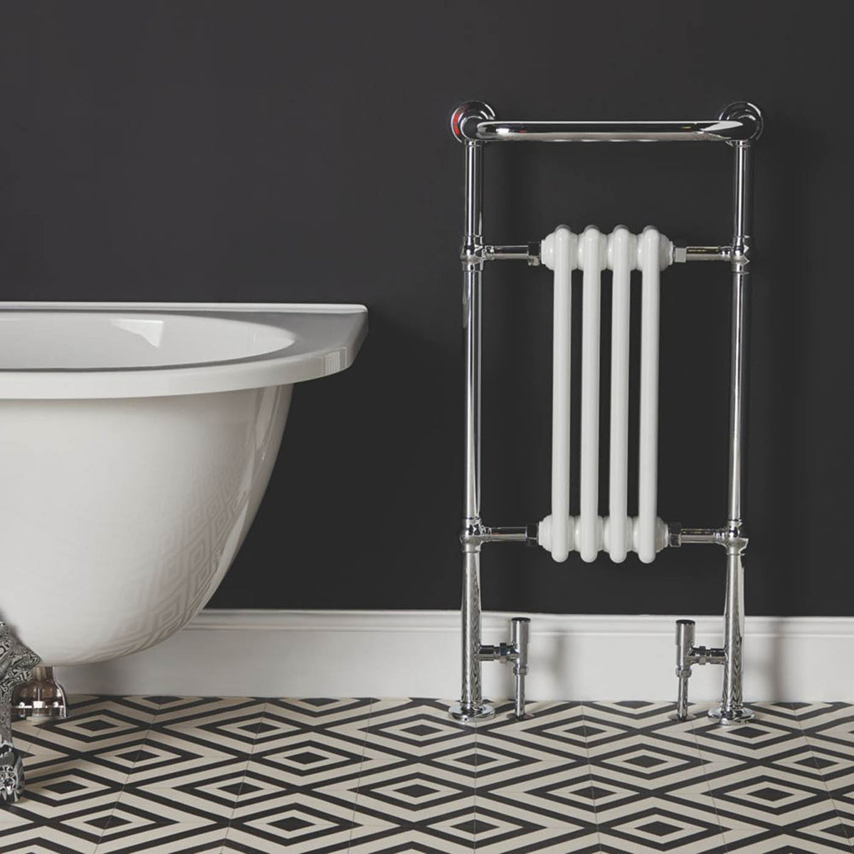 Towel Rail Radiator 3-Column Vertical Bathroom Warmer 266W (H)952 x (W)479 mm - Image 4