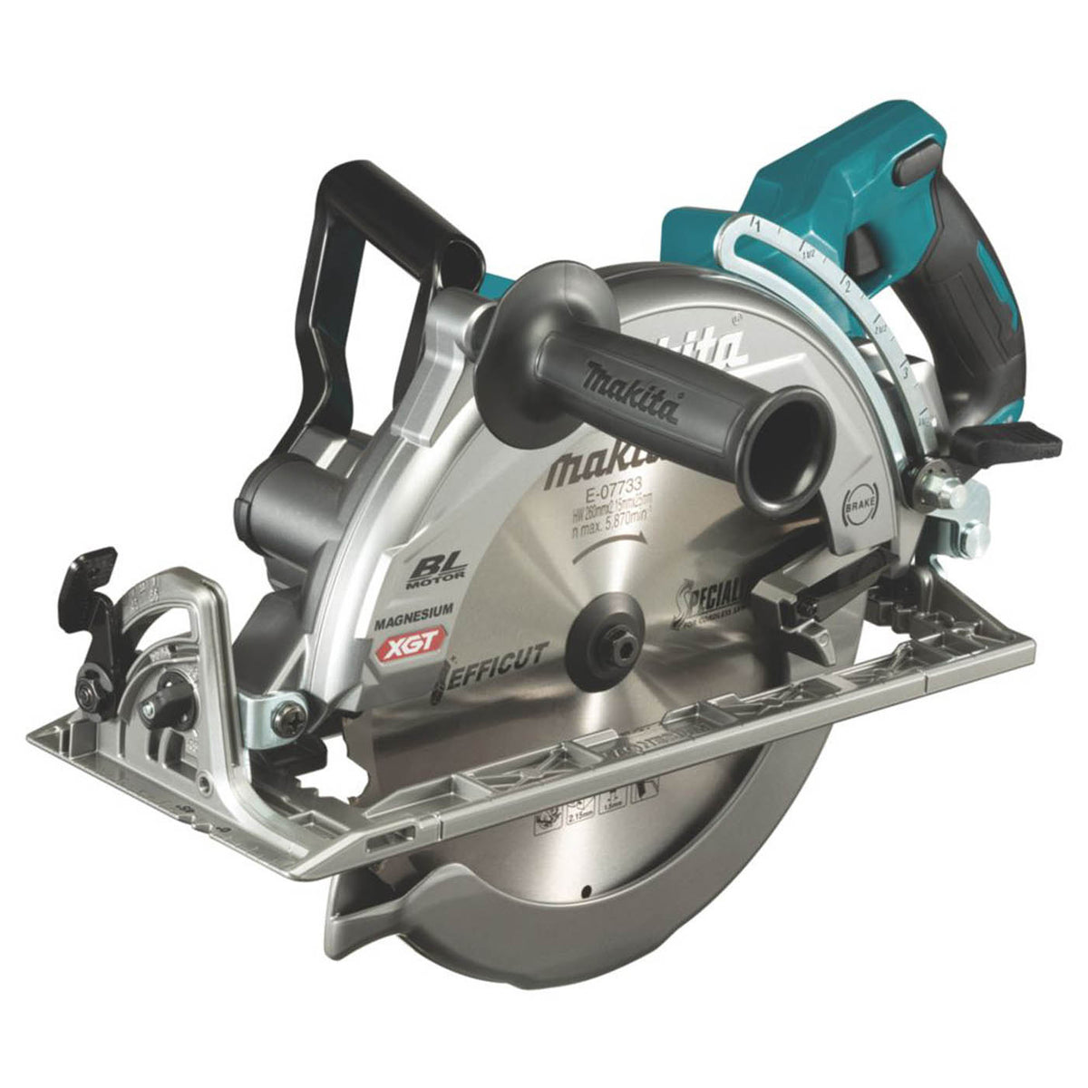 Makita Circular Saw RS002GZ Cordless Rear Handled 260mm 40V Li-Ion XGT Body Only - Image 1