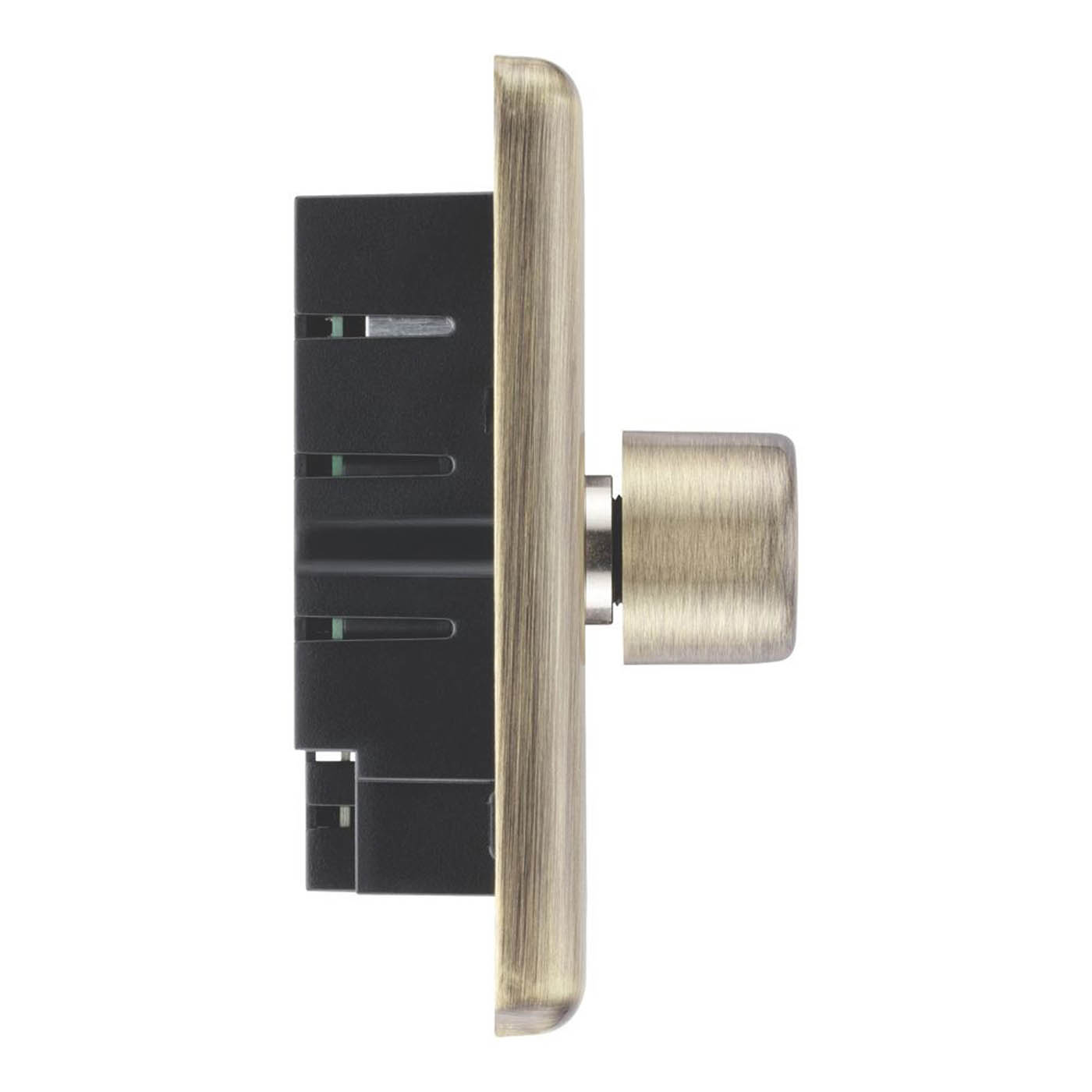 LAP 2-Gang 2-Way LED Dimmer Switch Antique Brass with Colour-Matched Inserts - Image 4