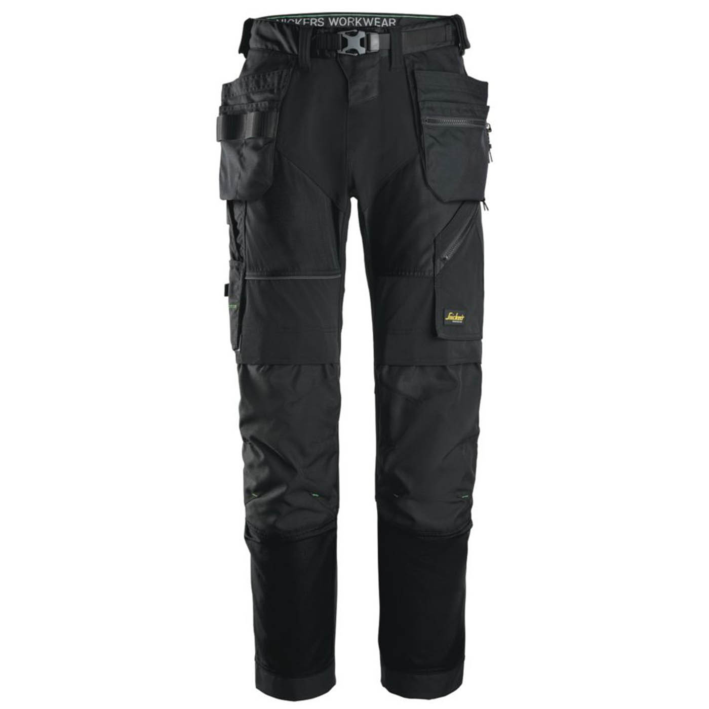 Snickers Work Trousers Mens Regular Fit Black Stretch Multi Pocket Cargo 39W 30L - Image 1