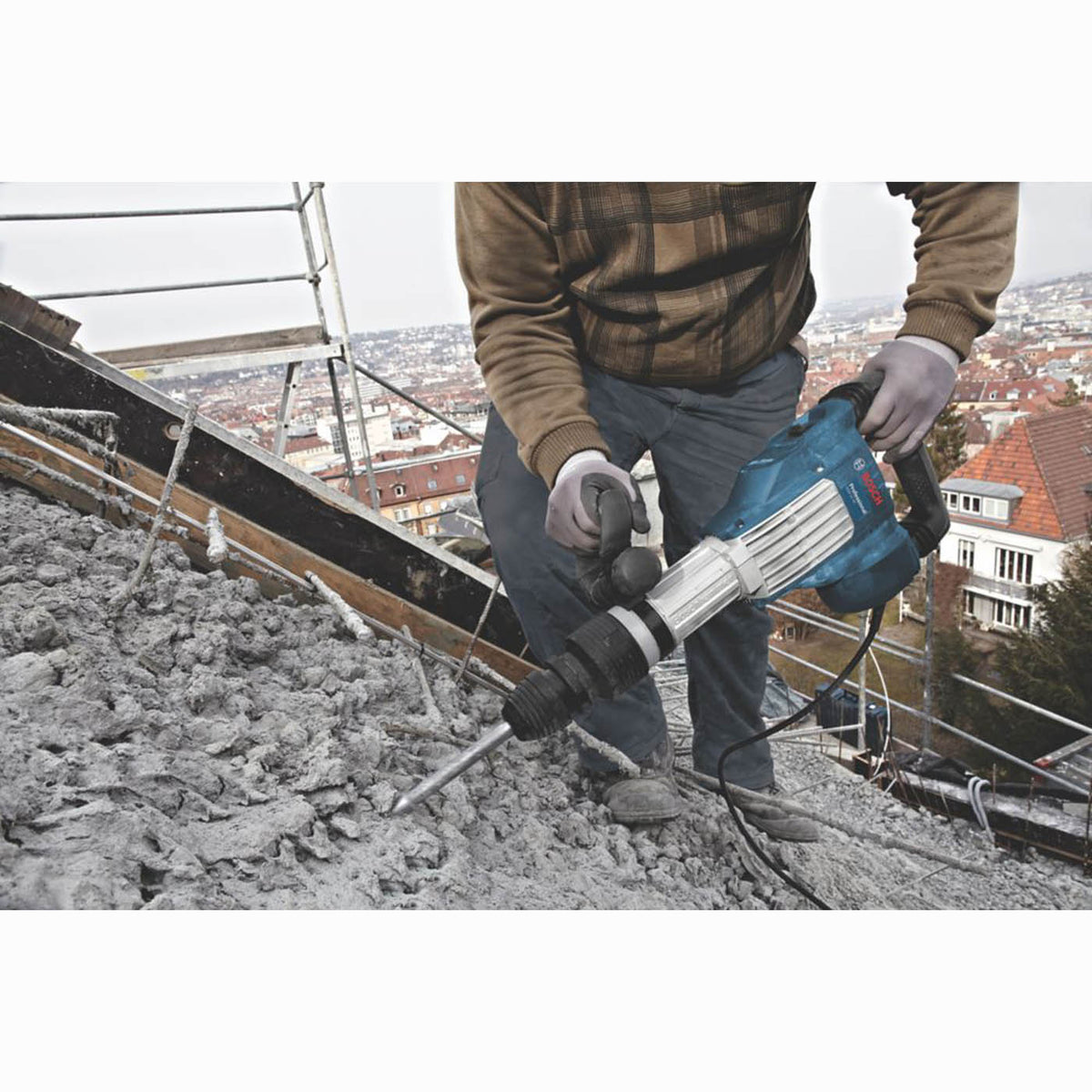 Bosch Concrete Breaker Electric Demolition Hammer 110V GSH11VC SDS Max 1700W - Image 5
