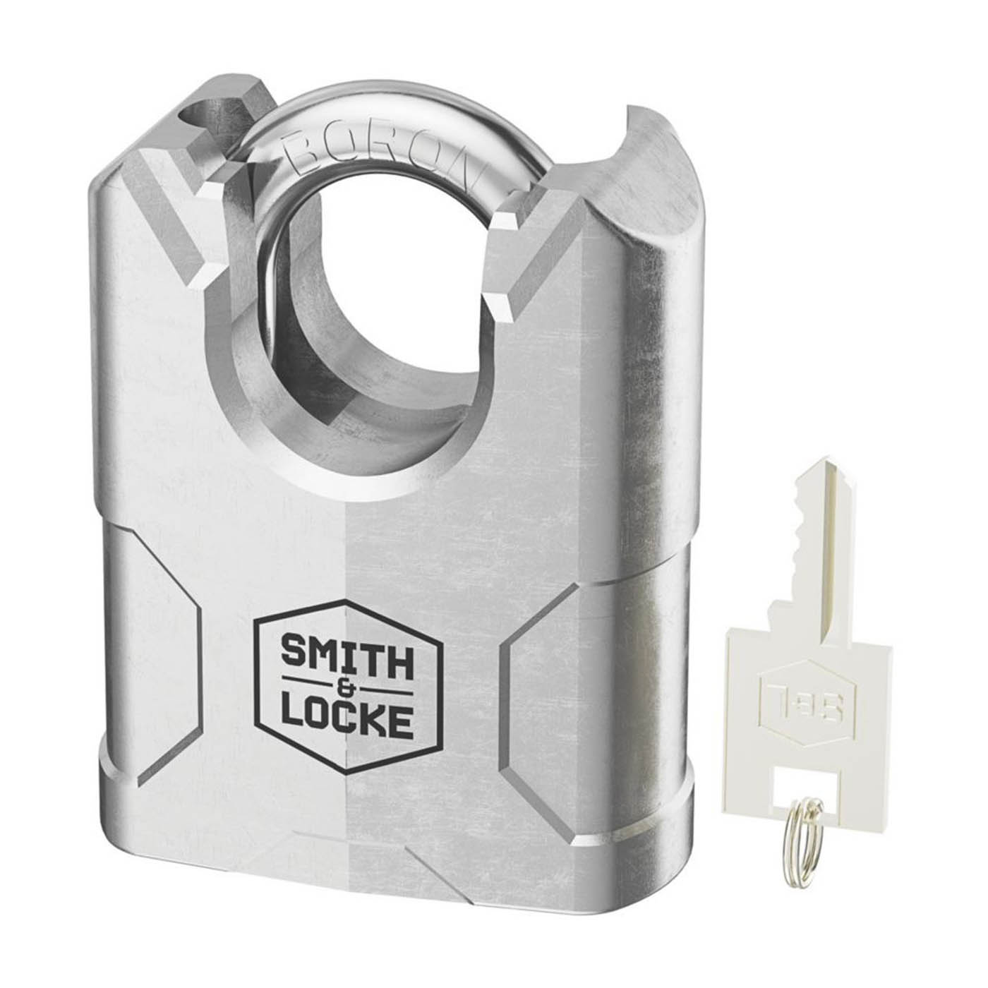 Smith & Locke Steel Water-Resistant Closed Shackle Padlock 70mm - Image 1