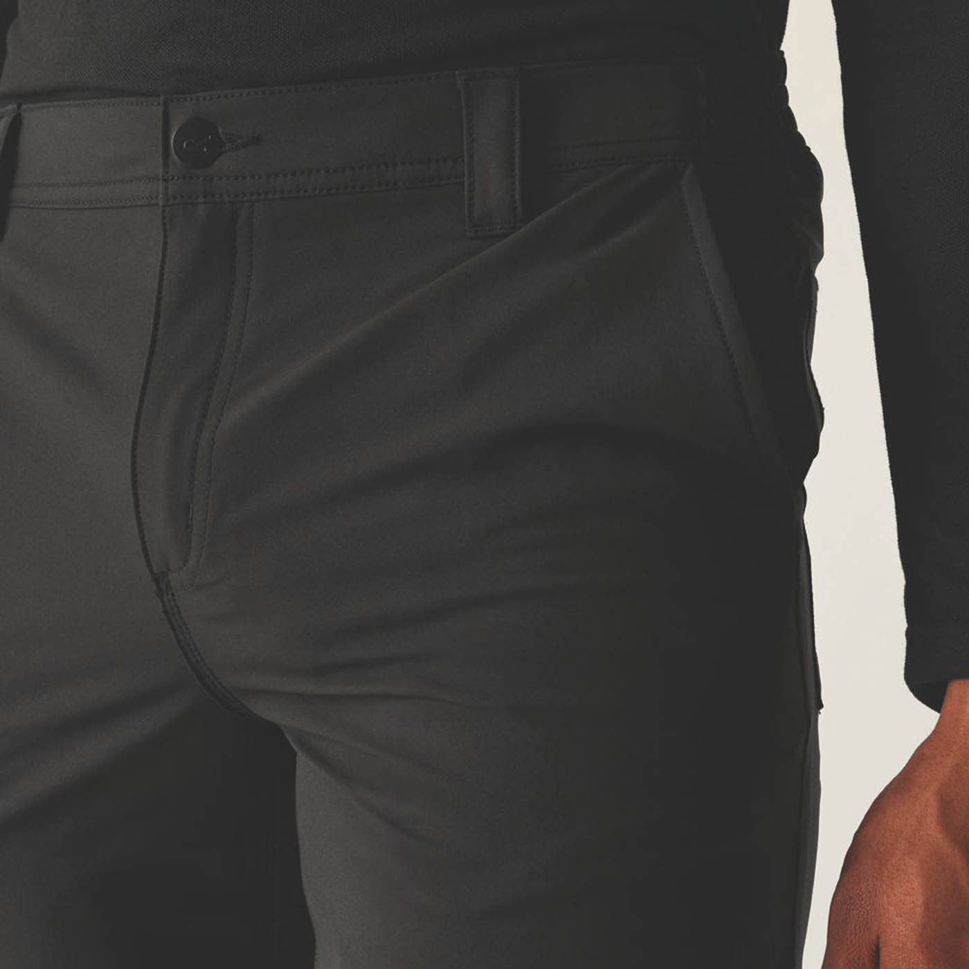 Regatta Work Trousers Mens Regular Fit Black Stretch Pockets Comfort 32W 30L - Image 3