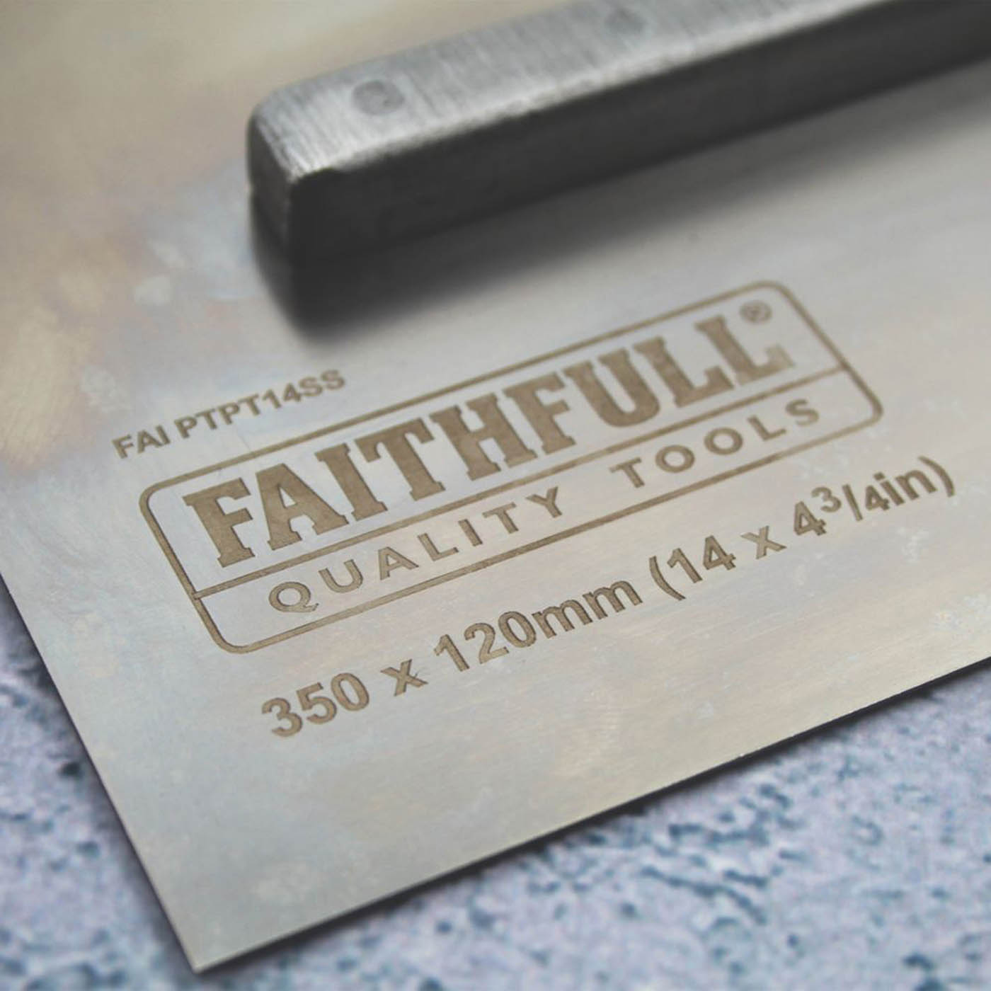 Faithfull Prestige Pre-Worn Plastering Trowel 14" - Image 3