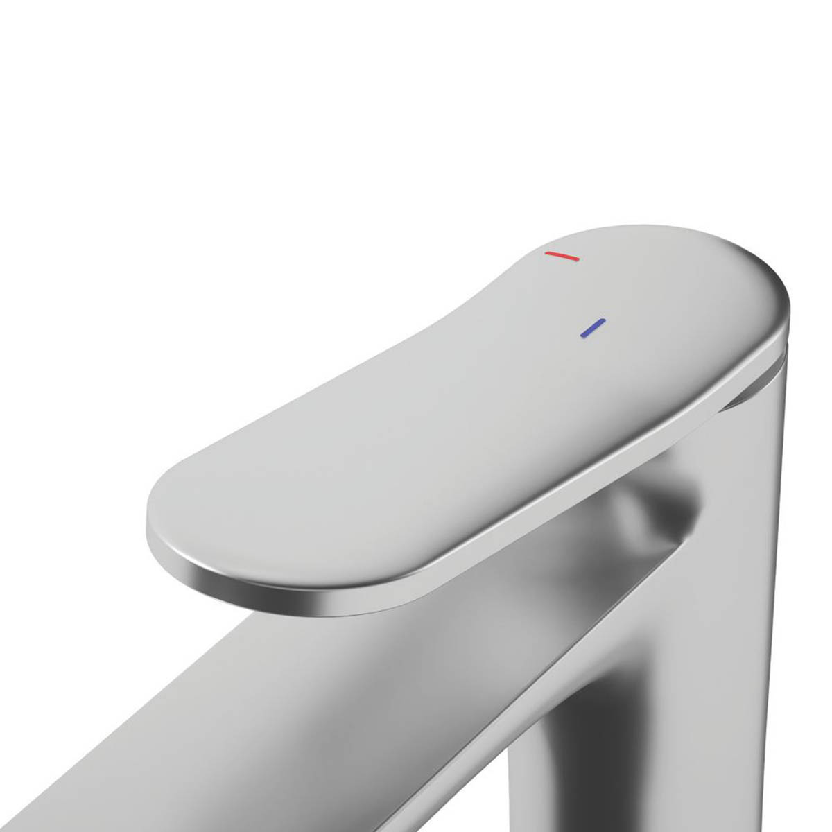 Swirl Bathroom Basin Tap Mono Mixer Chrome Single Lever Tall Modern Faucet - Image 2